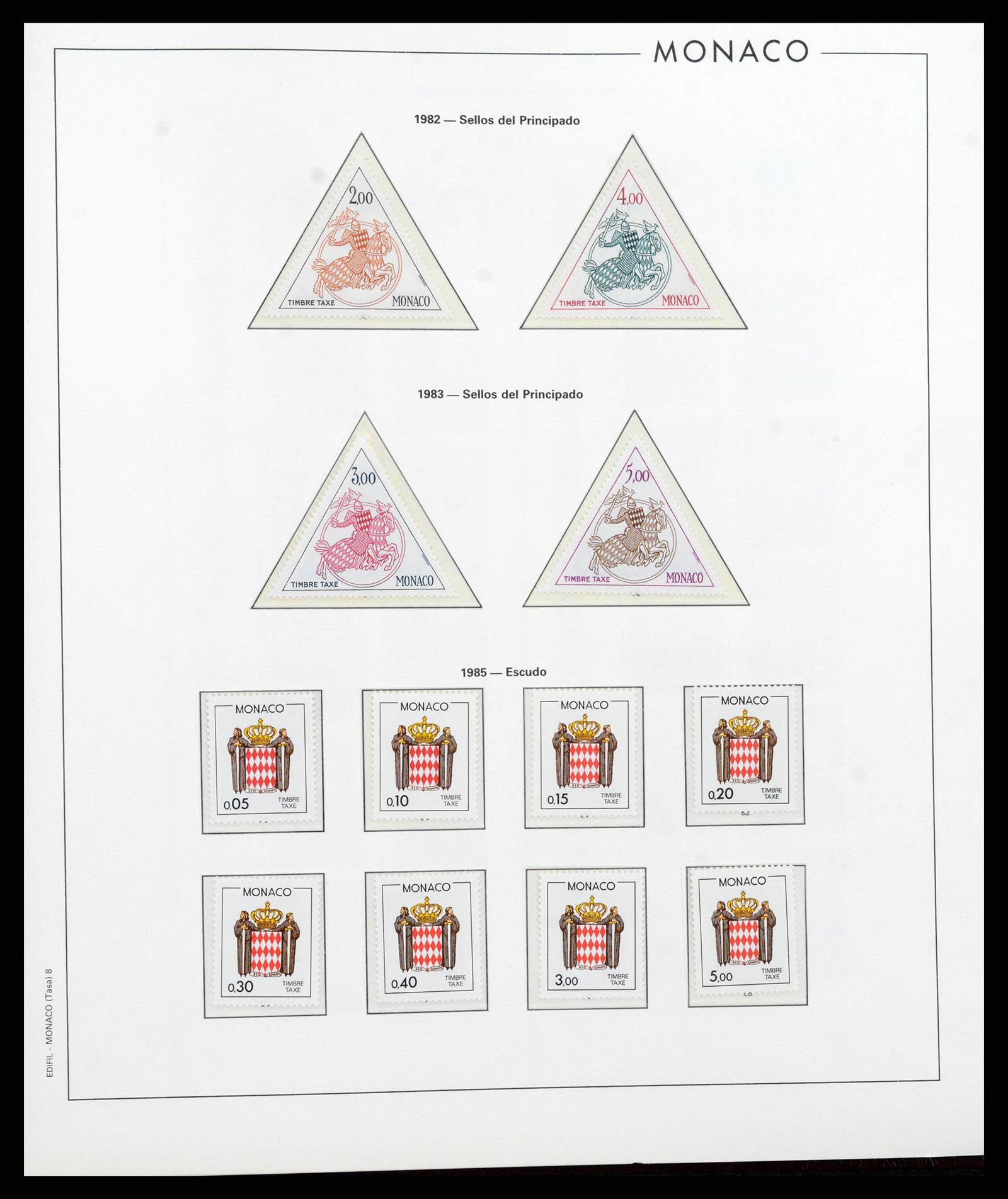 38283 0234 - Stamp collection 38283 Monaco 1885-1989.