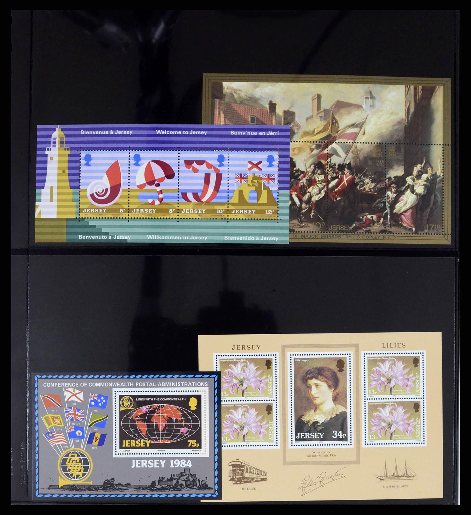 38284 0001 - Postzegelverzameling 38284 Jersey 1975-2000.