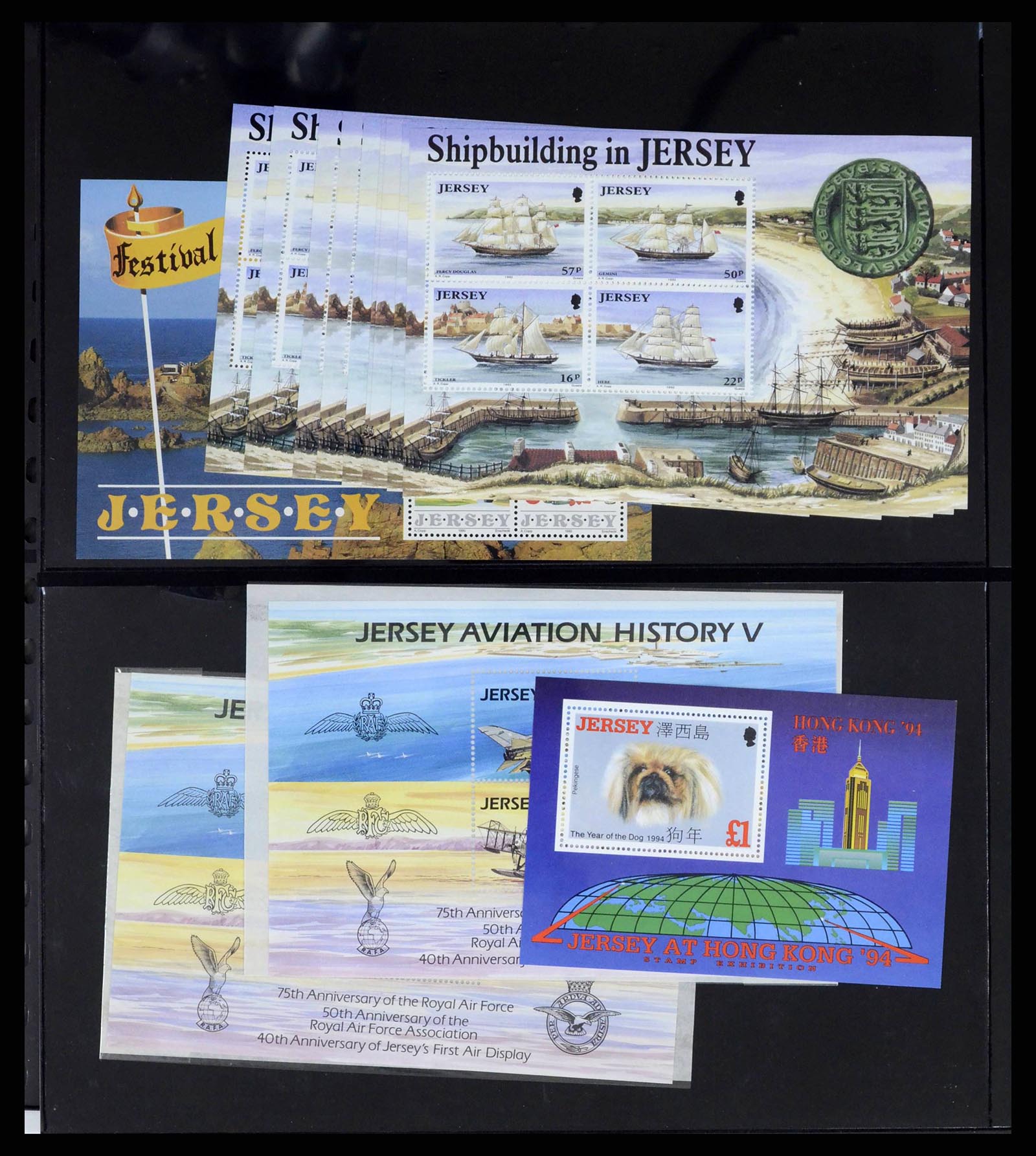 38284 0002 - Postzegelverzameling 38284 Jersey 1975-2000.