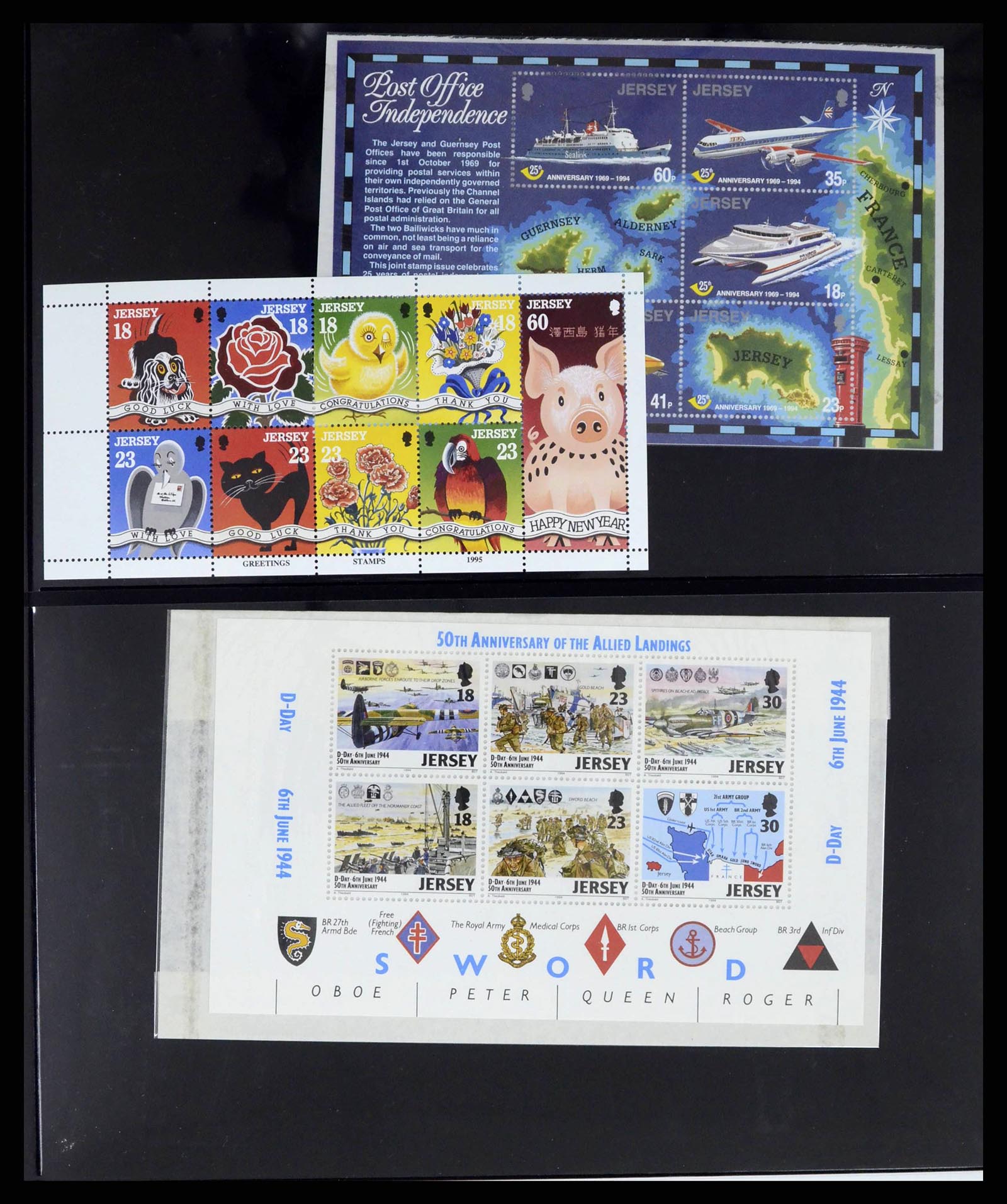 38284 0003 - Postzegelverzameling 38284 Jersey 1975-2000.