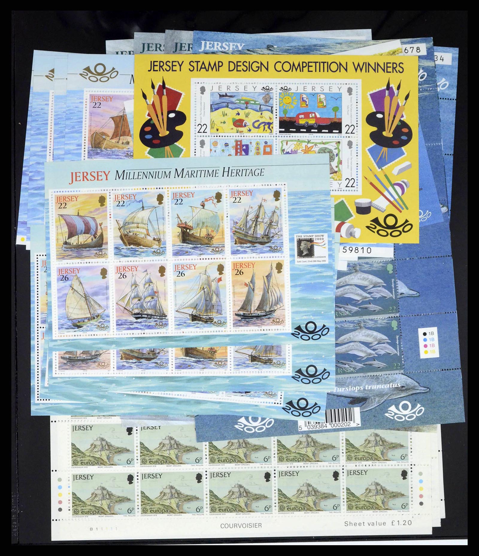 38284 0005 - Postzegelverzameling 38284 Jersey 1975-2000.