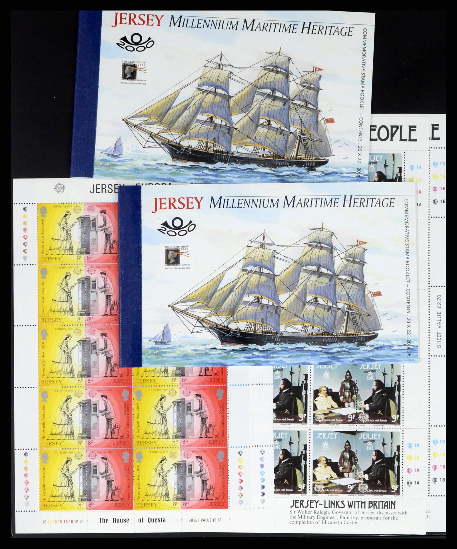 38284 0006 - Postzegelverzameling 38284 Jersey 1975-2000.