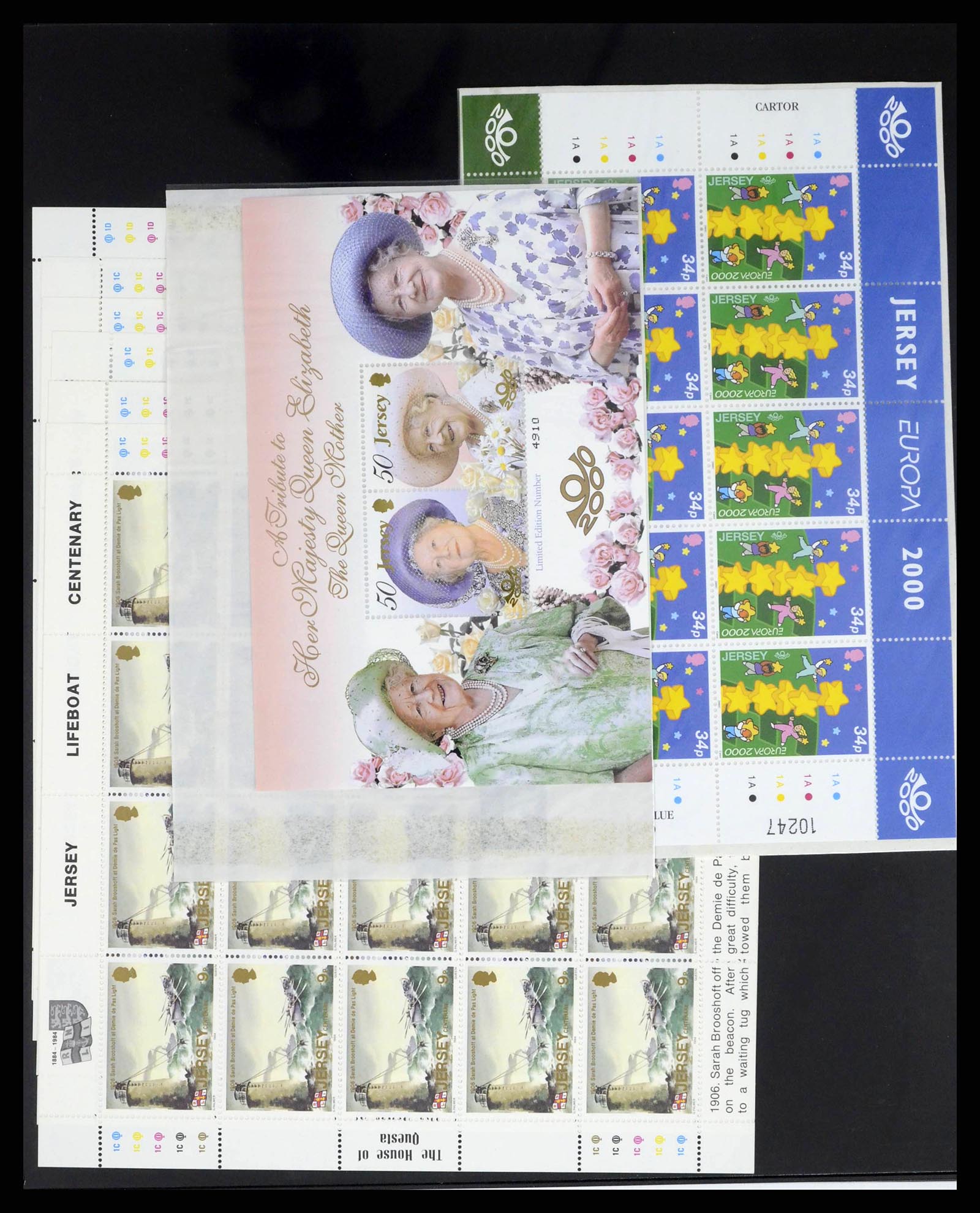 38284 0008 - Postzegelverzameling 38284 Jersey 1975-2000.