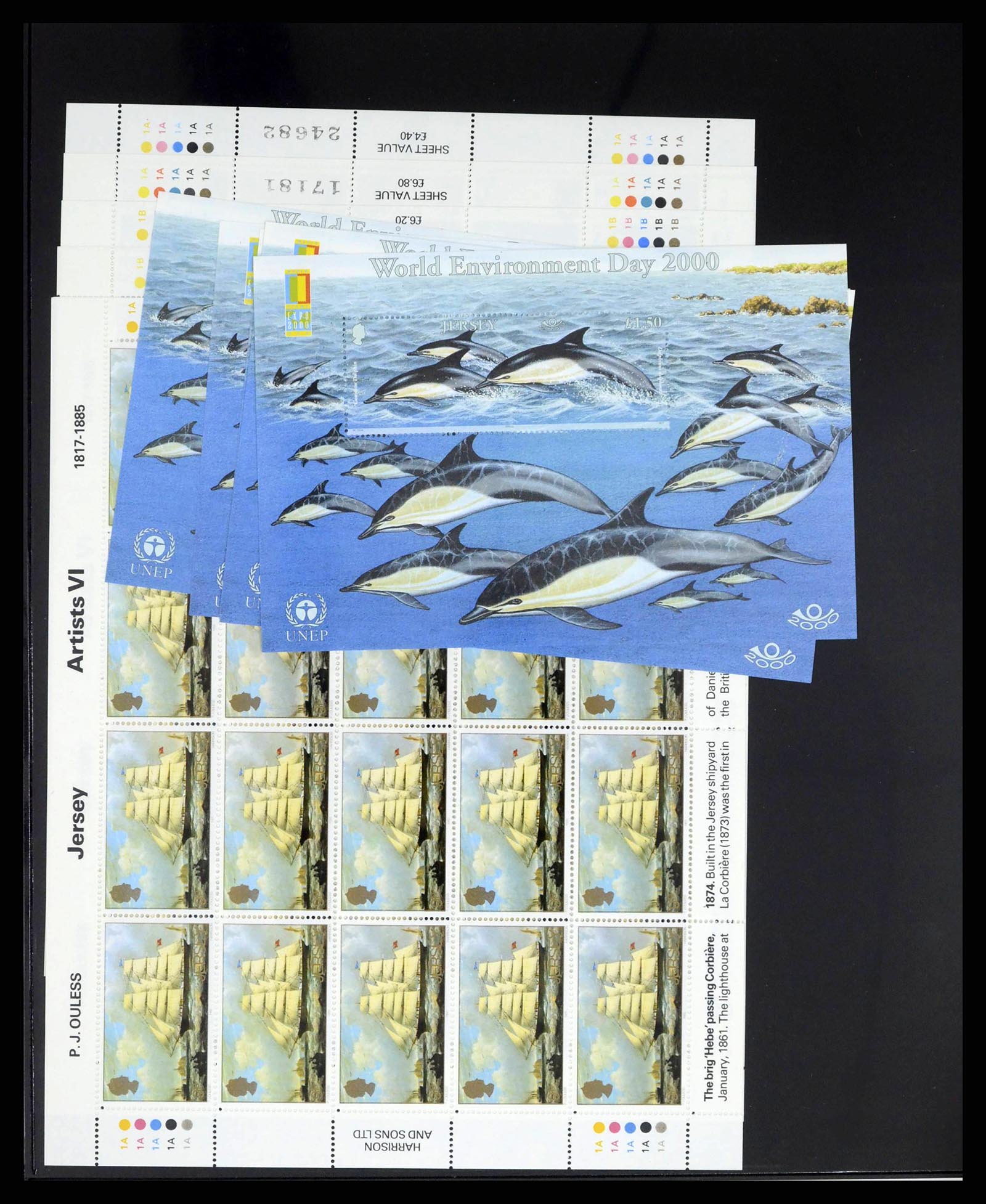 38284 0010 - Postzegelverzameling 38284 Jersey 1975-2000.