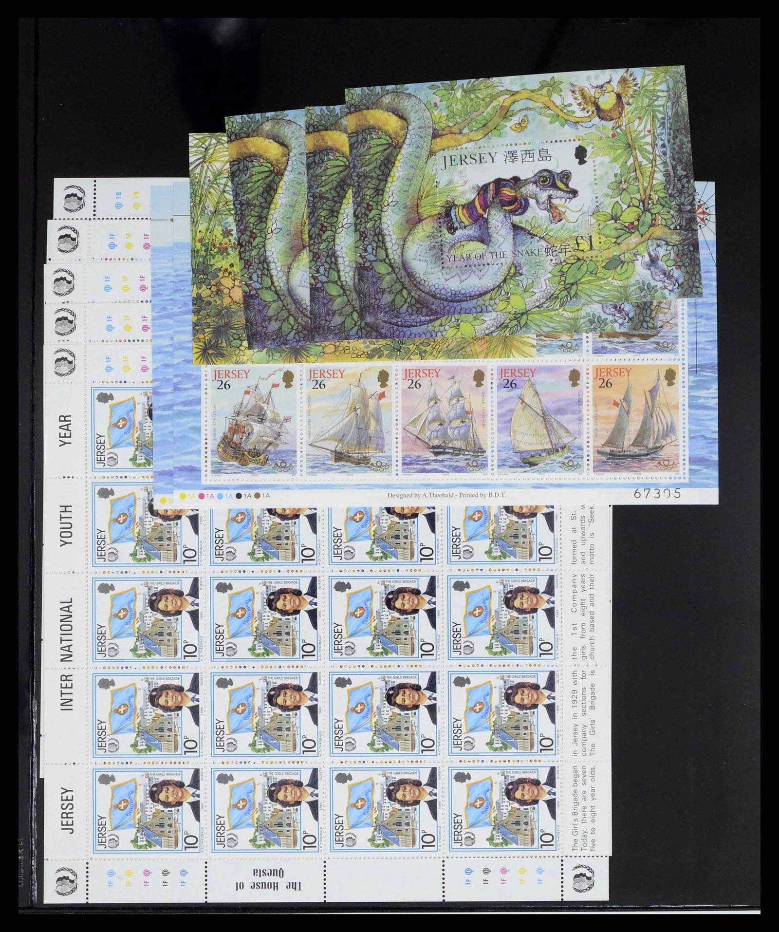 38284 0011 - Postzegelverzameling 38284 Jersey 1975-2000.