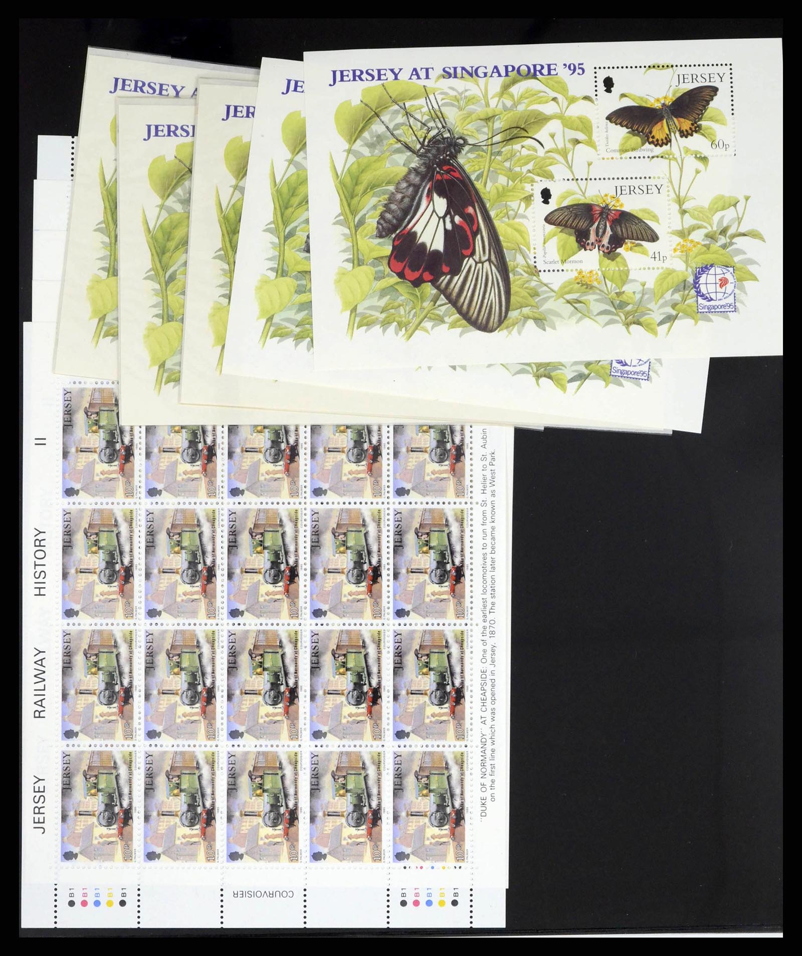 38284 0012 - Postzegelverzameling 38284 Jersey 1975-2000.