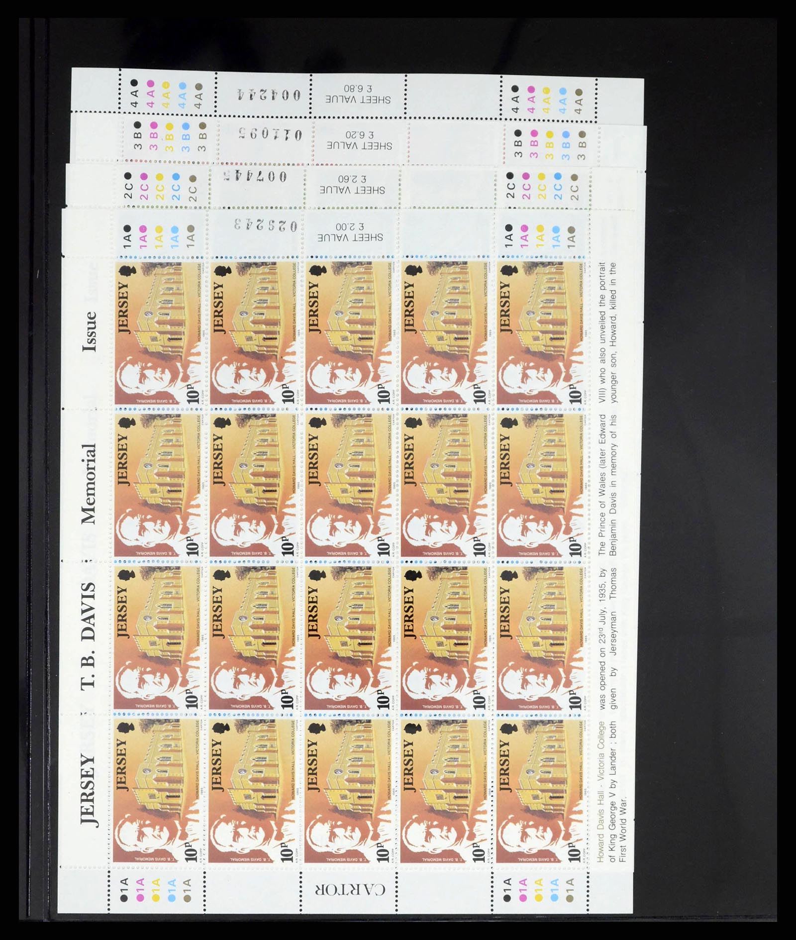 38284 0014 - Postzegelverzameling 38284 Jersey 1975-2000.