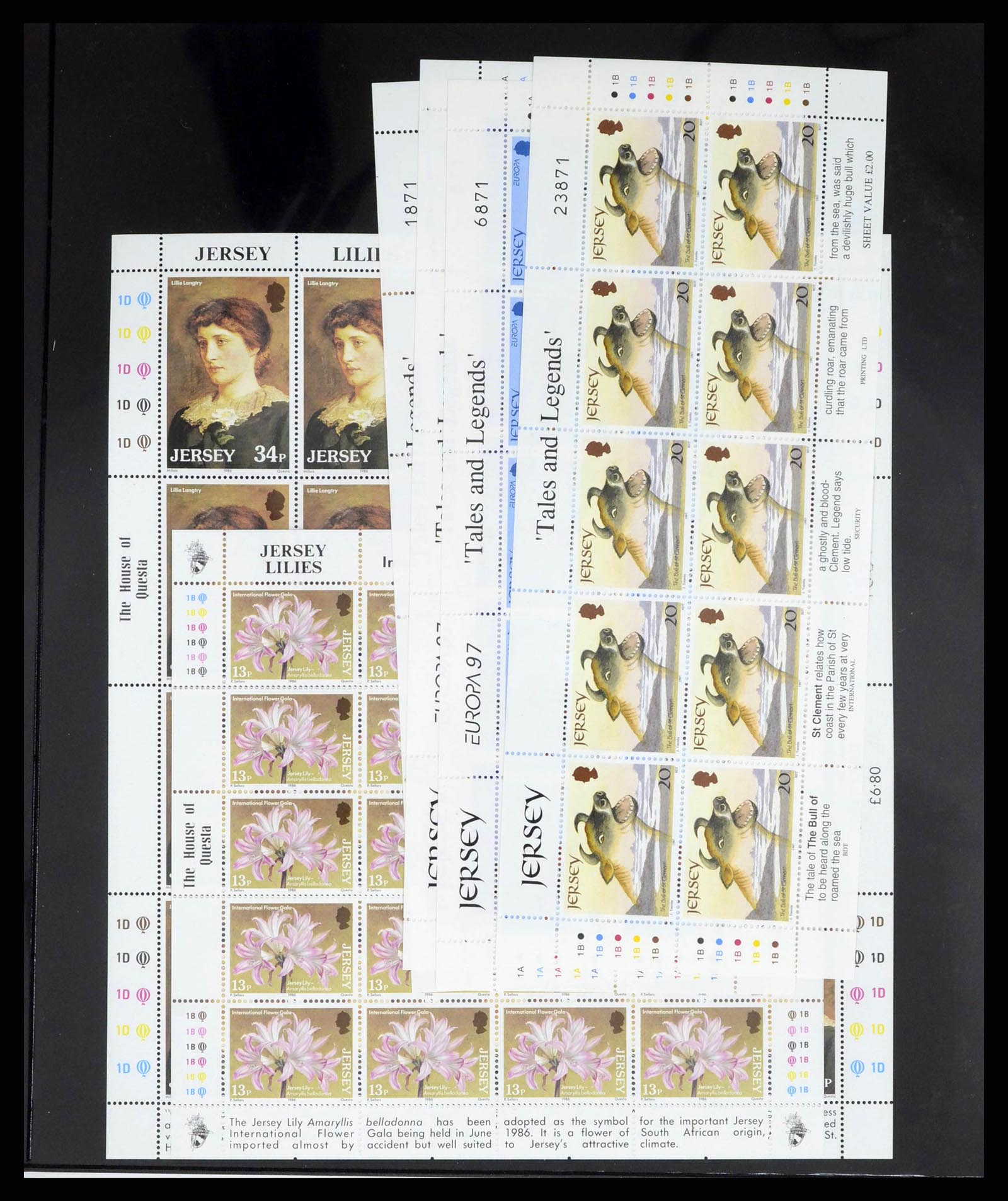 38284 0015 - Postzegelverzameling 38284 Jersey 1975-2000.