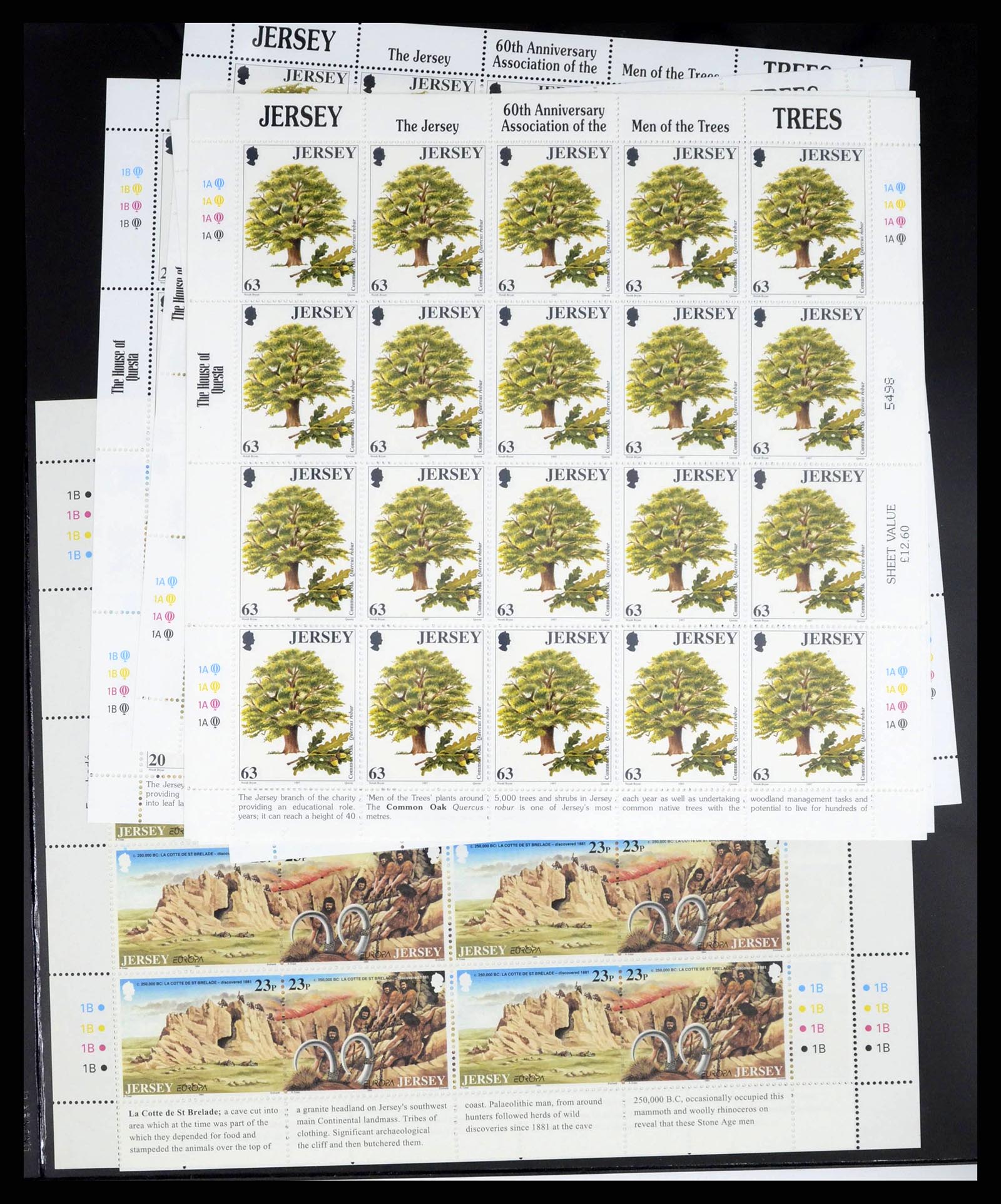 38284 0027 - Postzegelverzameling 38284 Jersey 1975-2000.