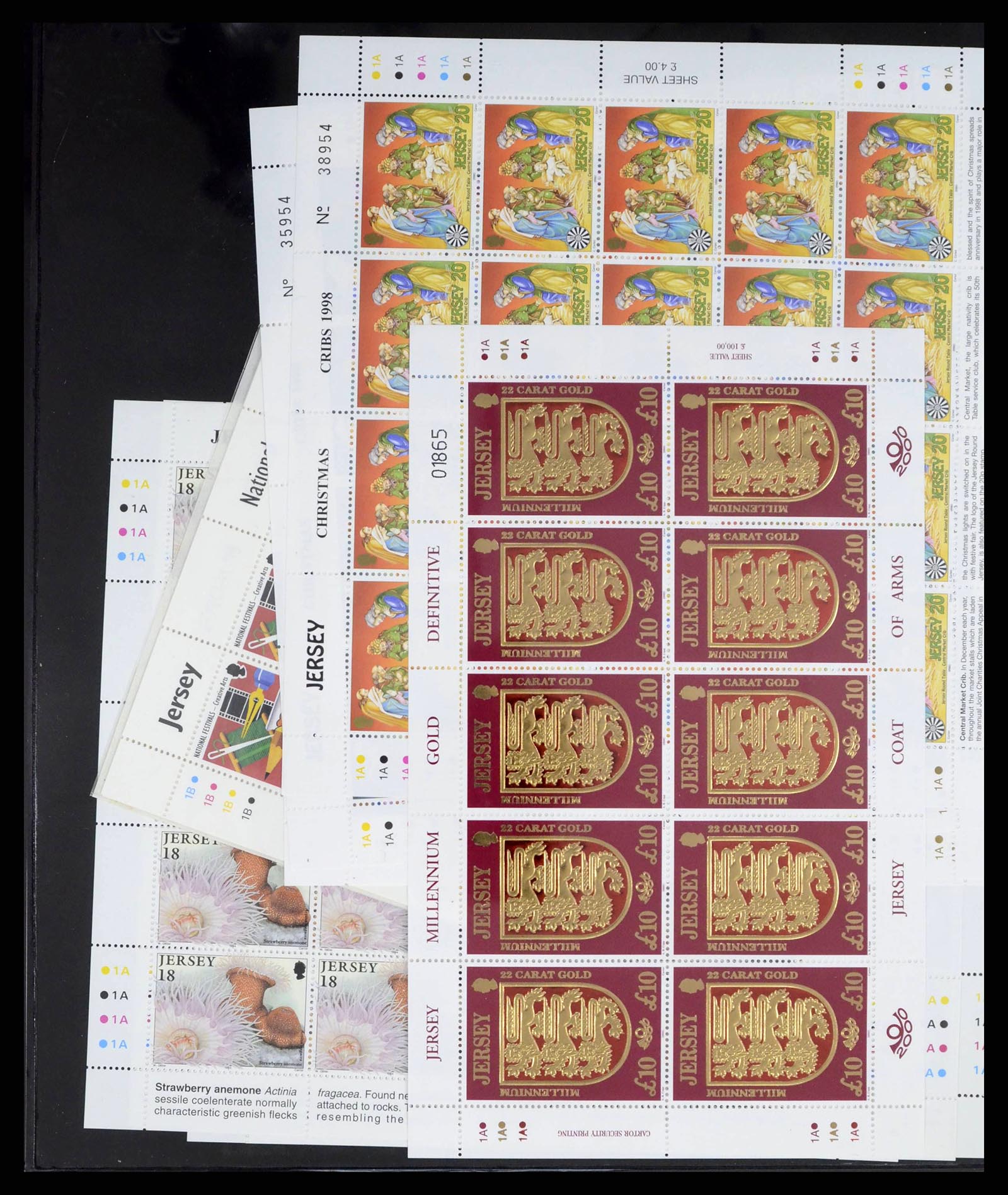 38284 0028 - Postzegelverzameling 38284 Jersey 1975-2000.