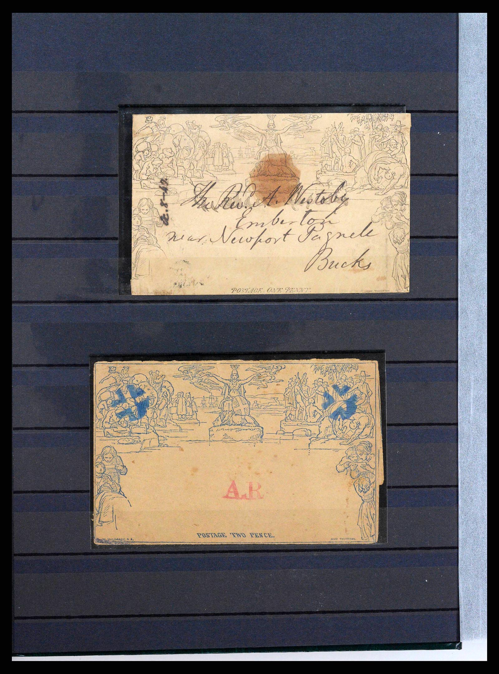38290 0003 - Stamp collection 38290 Great Britain 1840-1900.