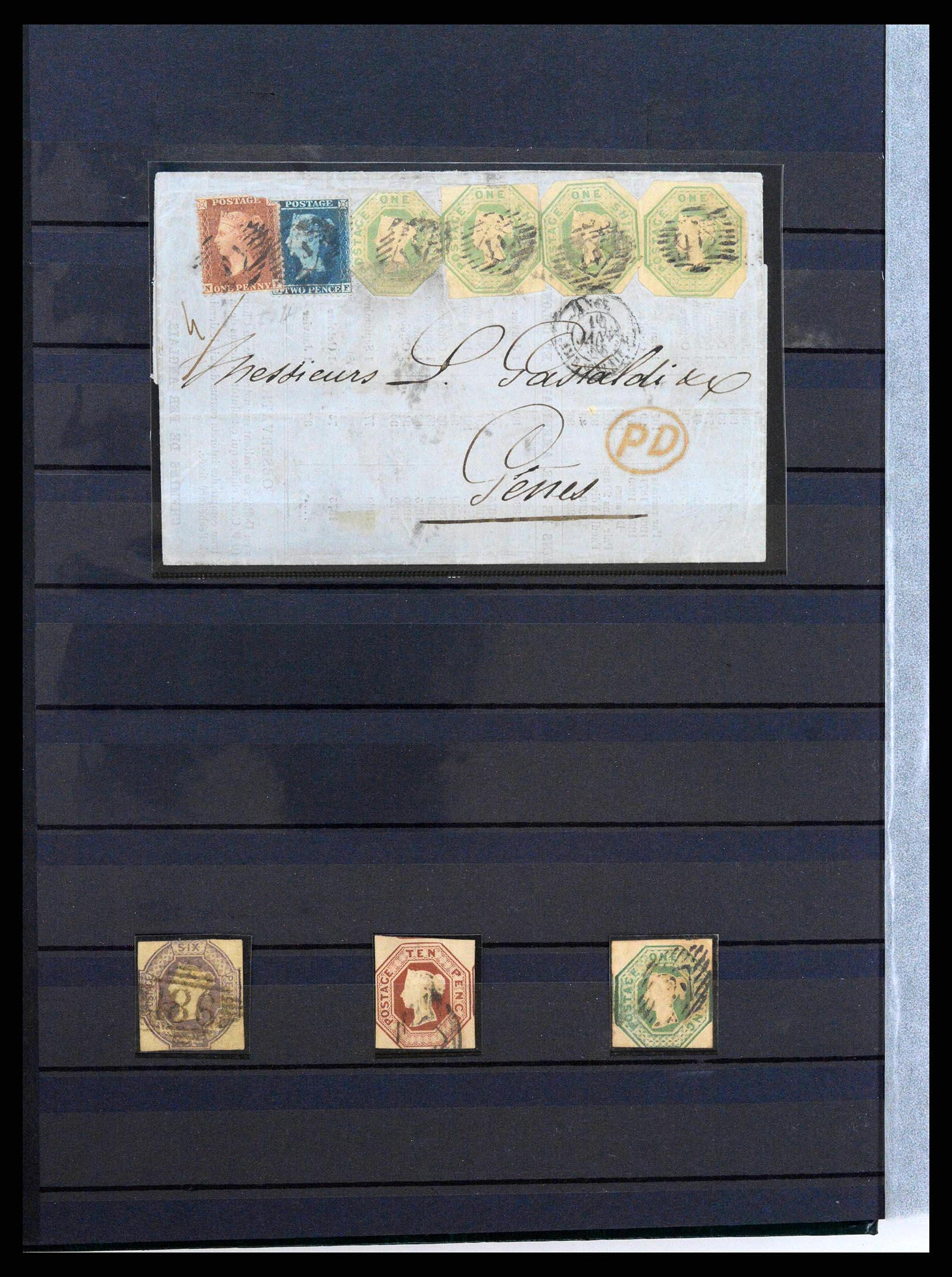 38290 0004 - Postzegelverzameling 38290 Engeland 1840-1900.
