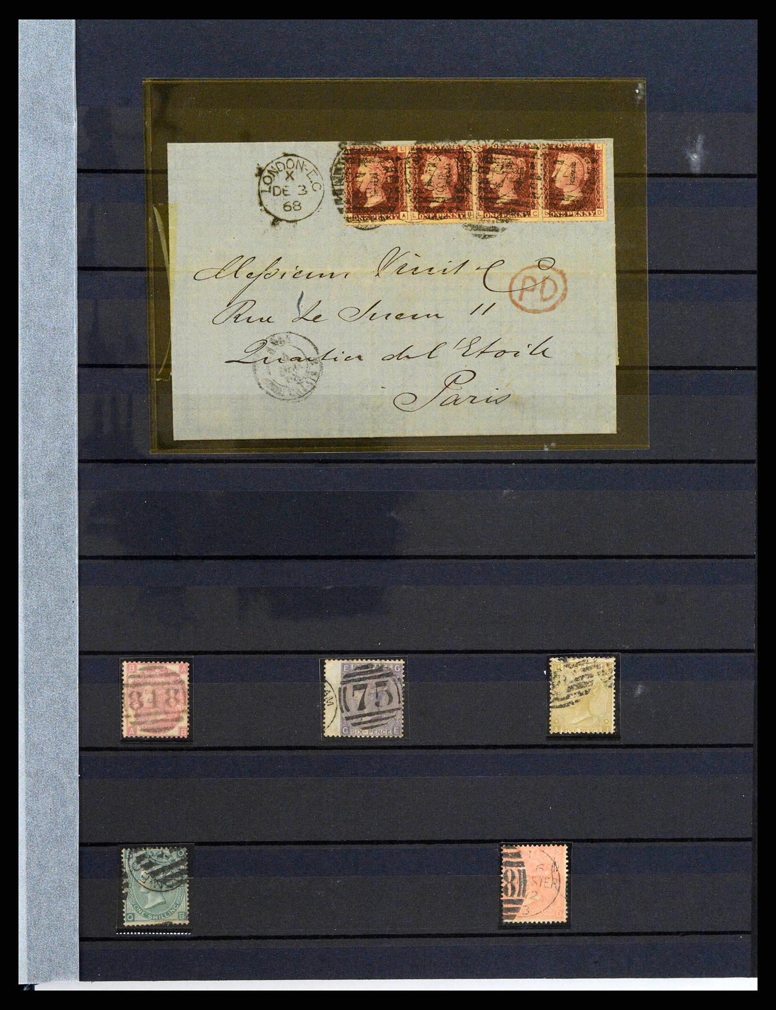 38290 0009 - Stamp collection 38290 Great Britain 1840-1900.