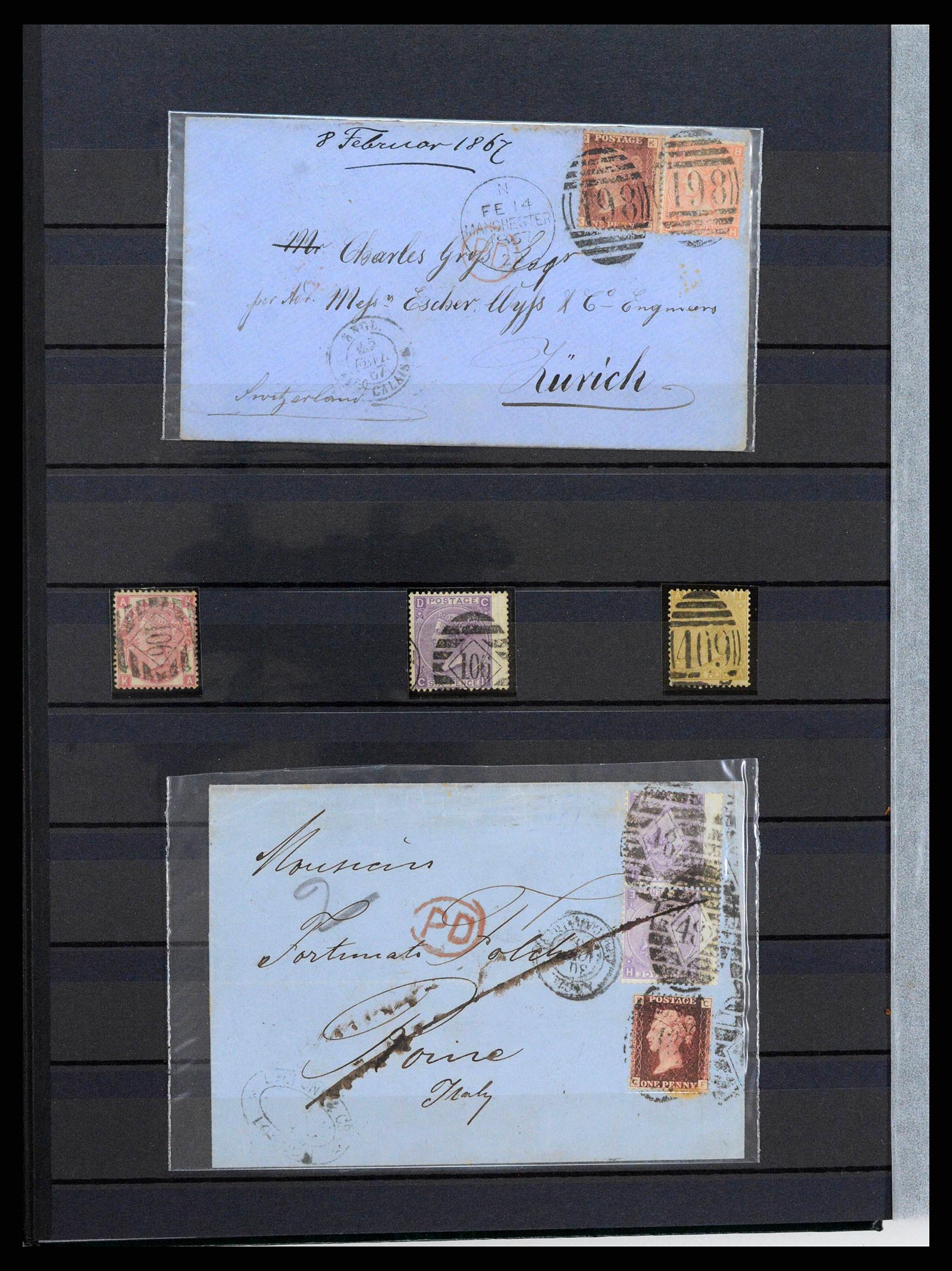 38290 0011 - Postzegelverzameling 38290 Engeland 1840-1900.