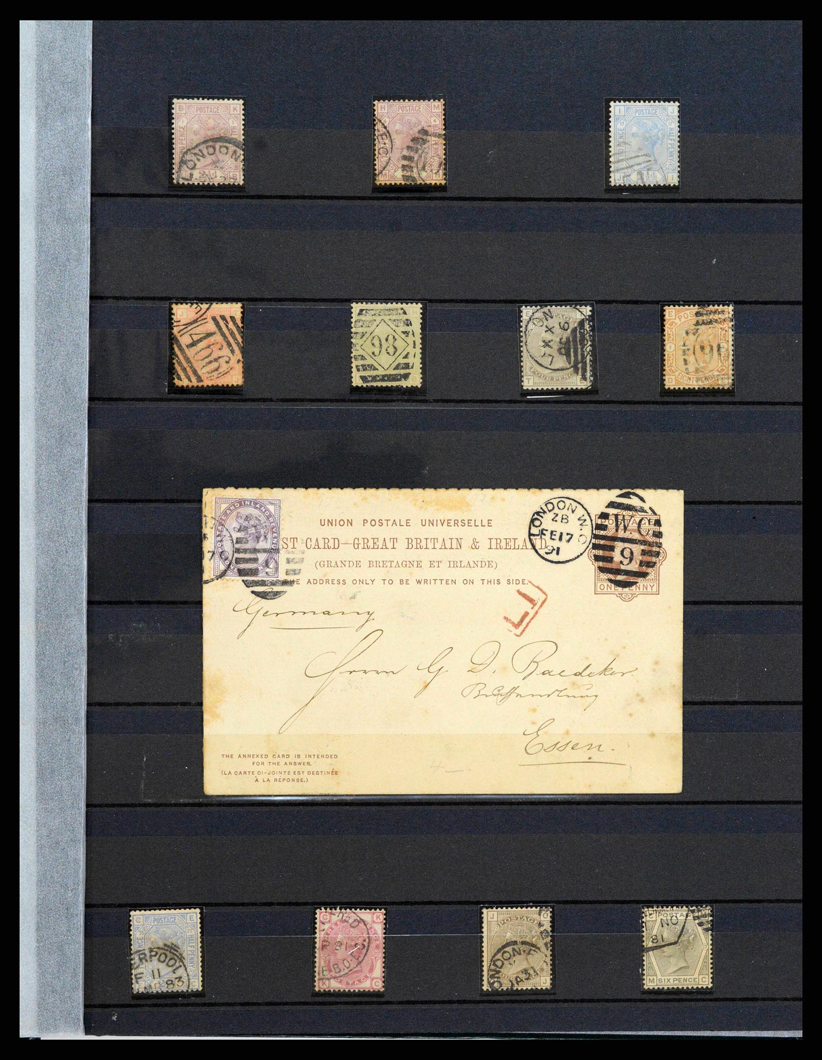 38290 0013 - Postzegelverzameling 38290 Engeland 1840-1900.