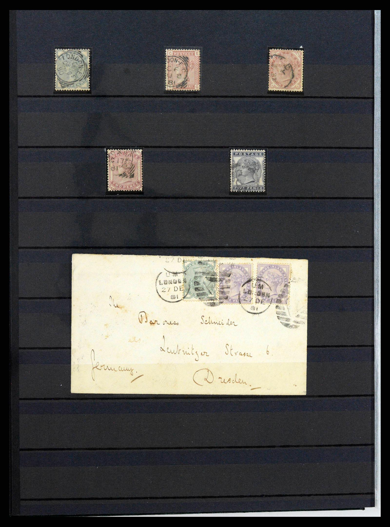 38290 0015 - Postzegelverzameling 38290 Engeland 1840-1900.