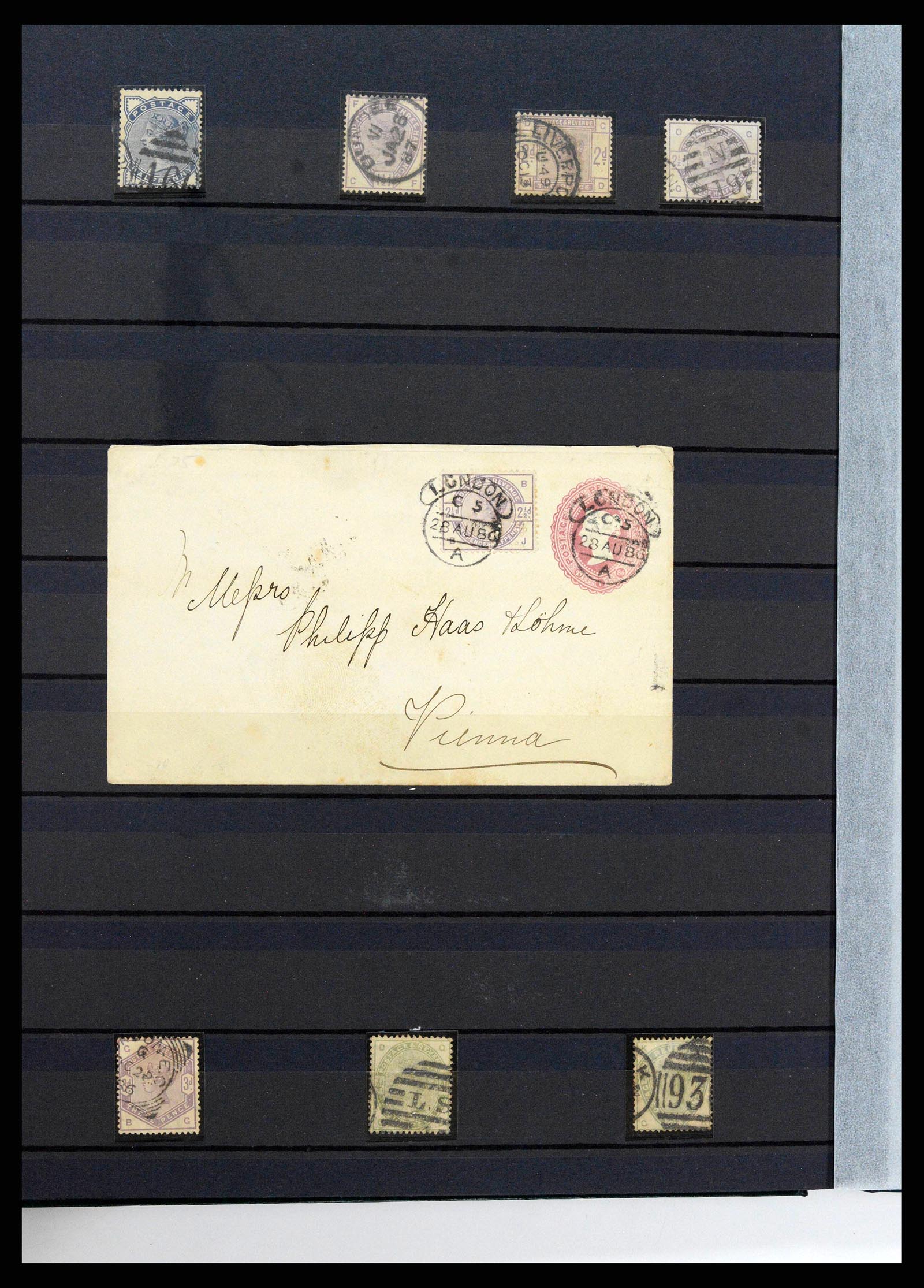 38290 0016 - Postzegelverzameling 38290 Engeland 1840-1900.