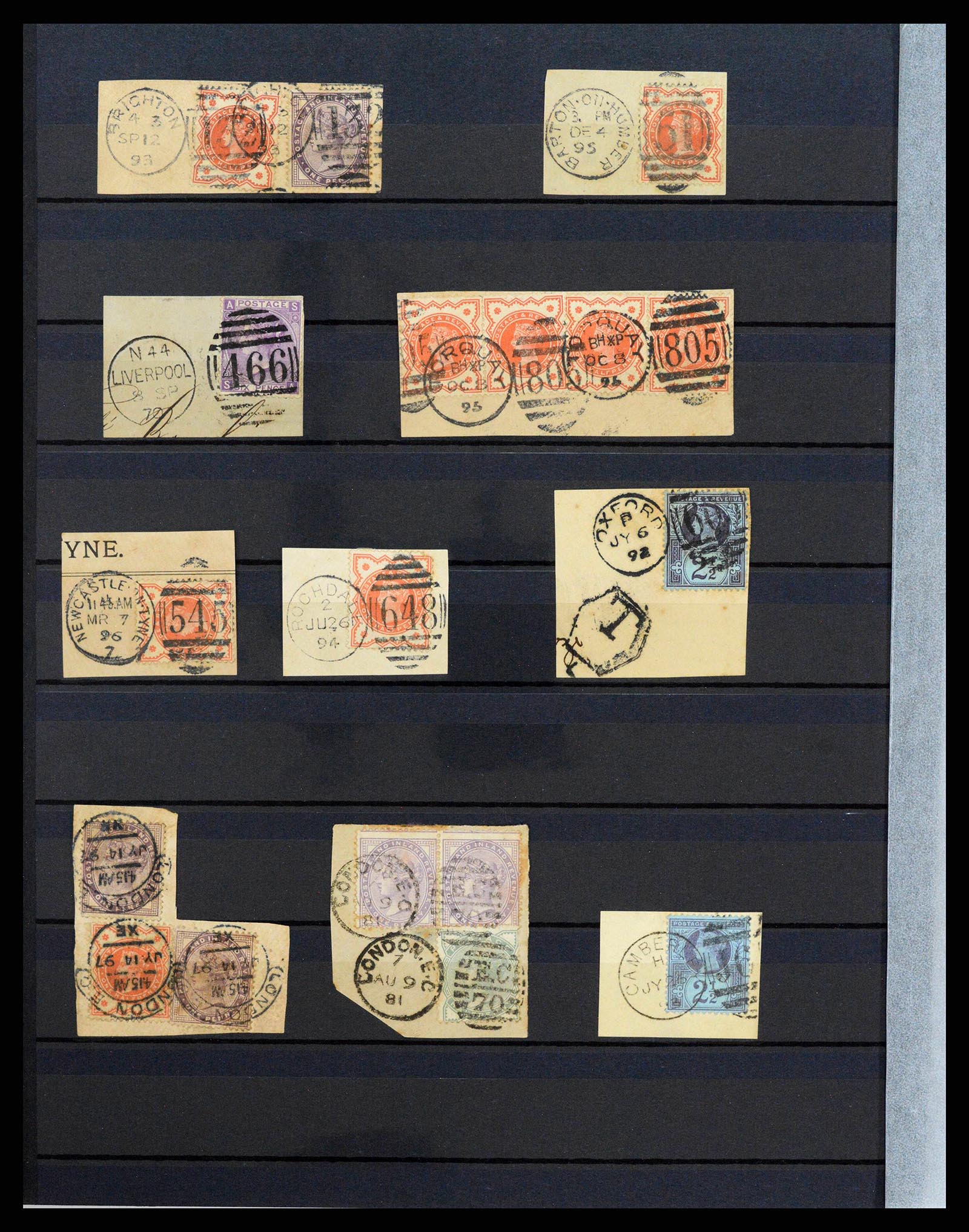 38290 0027 - Postzegelverzameling 38290 Engeland 1840-1900.