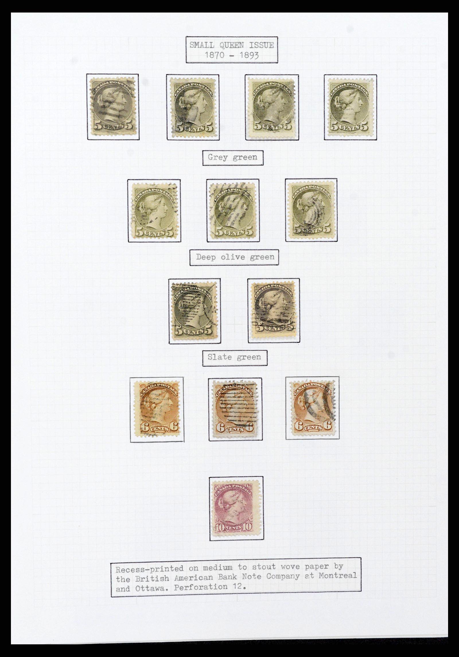 38293 0005 - Postzegelverzameling 38293 Canada 1852-1967.