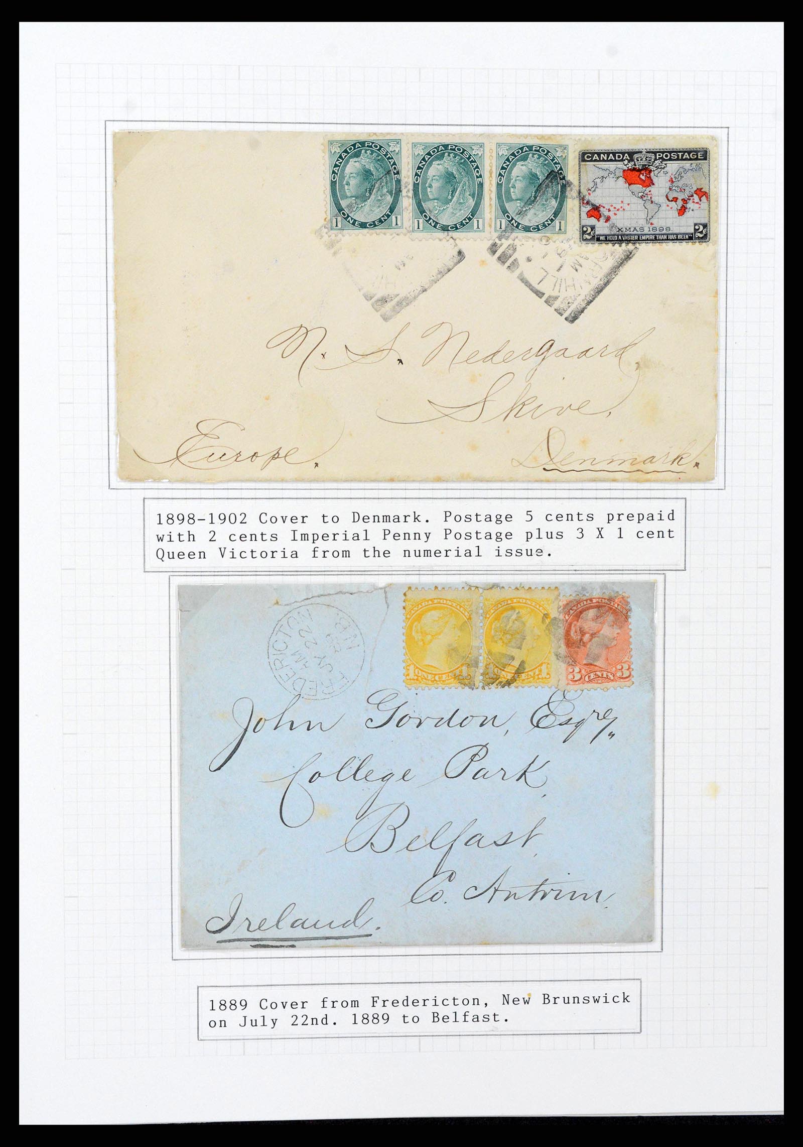38293 0007 - Postzegelverzameling 38293 Canada 1852-1967.