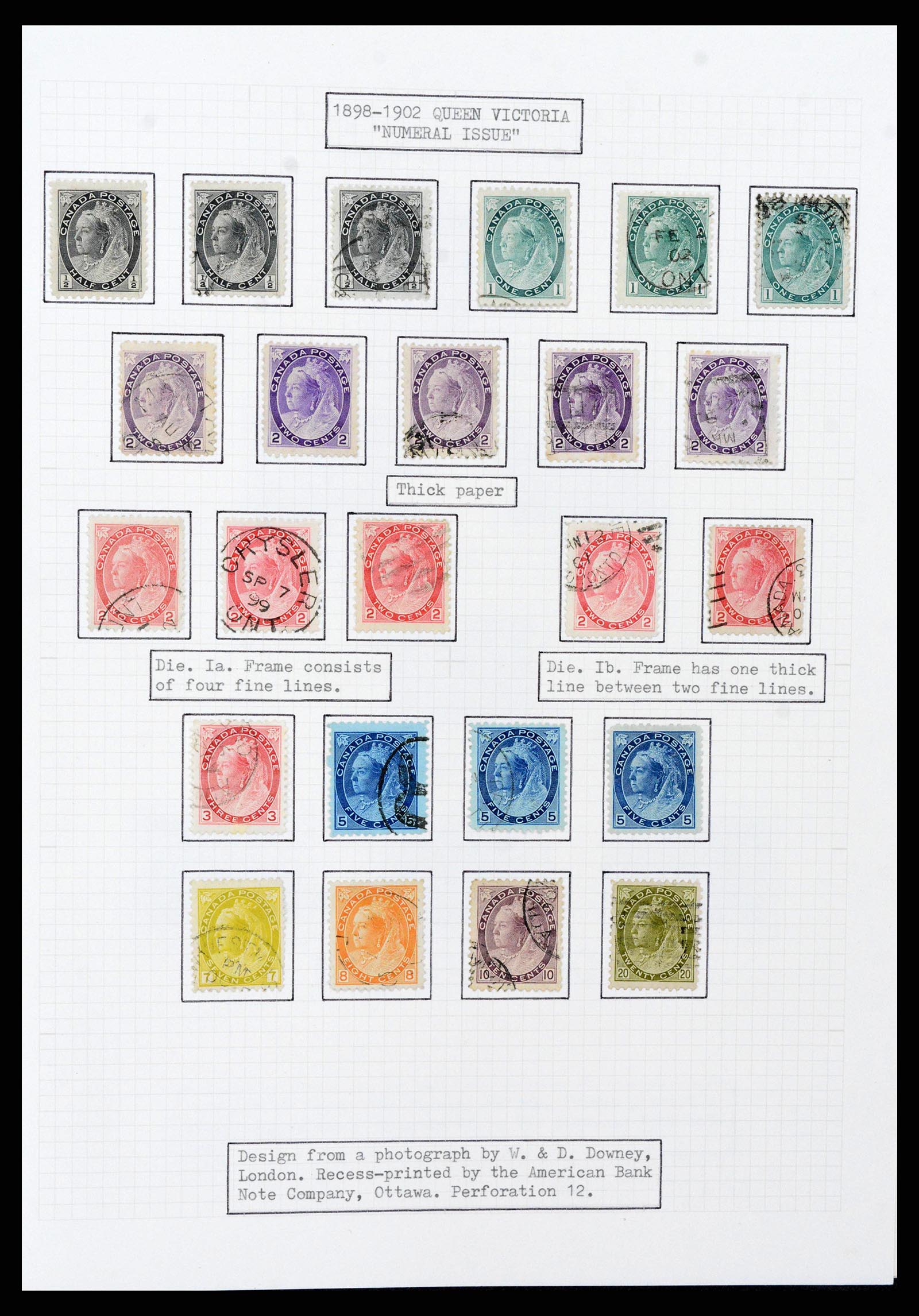 38293 0010 - Postzegelverzameling 38293 Canada 1852-1967.