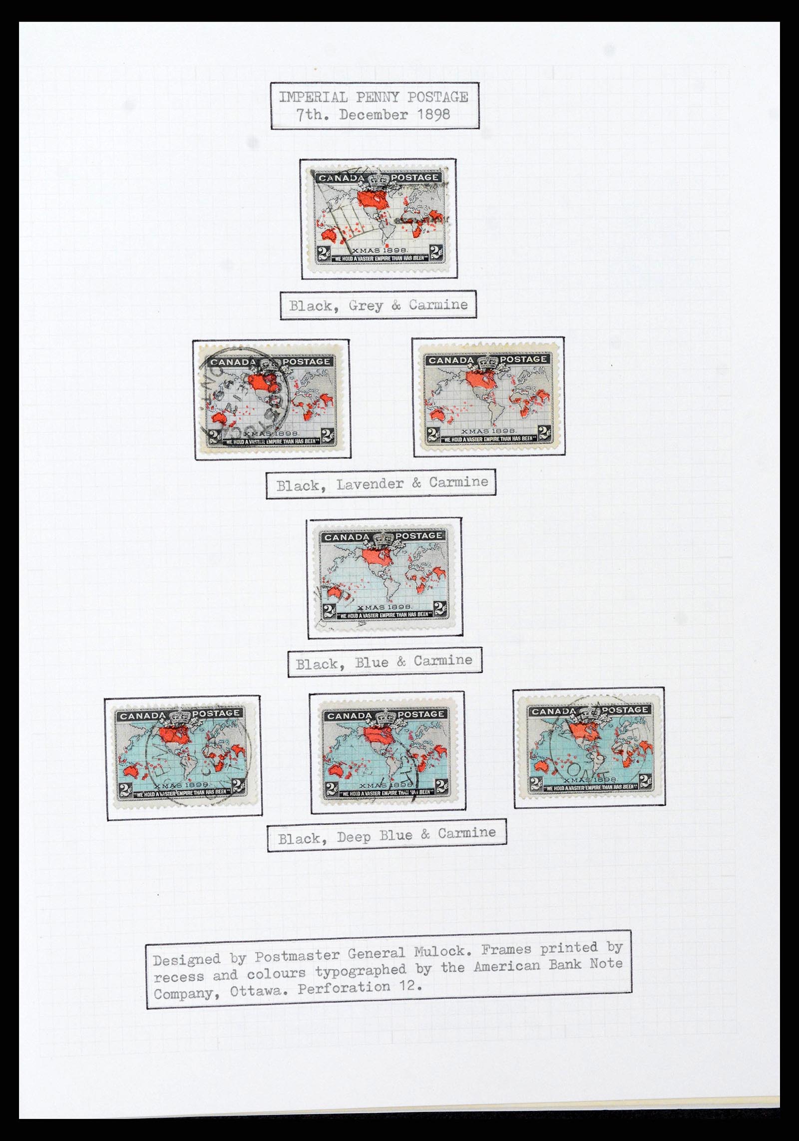 38293 0011 - Postzegelverzameling 38293 Canada 1852-1967.