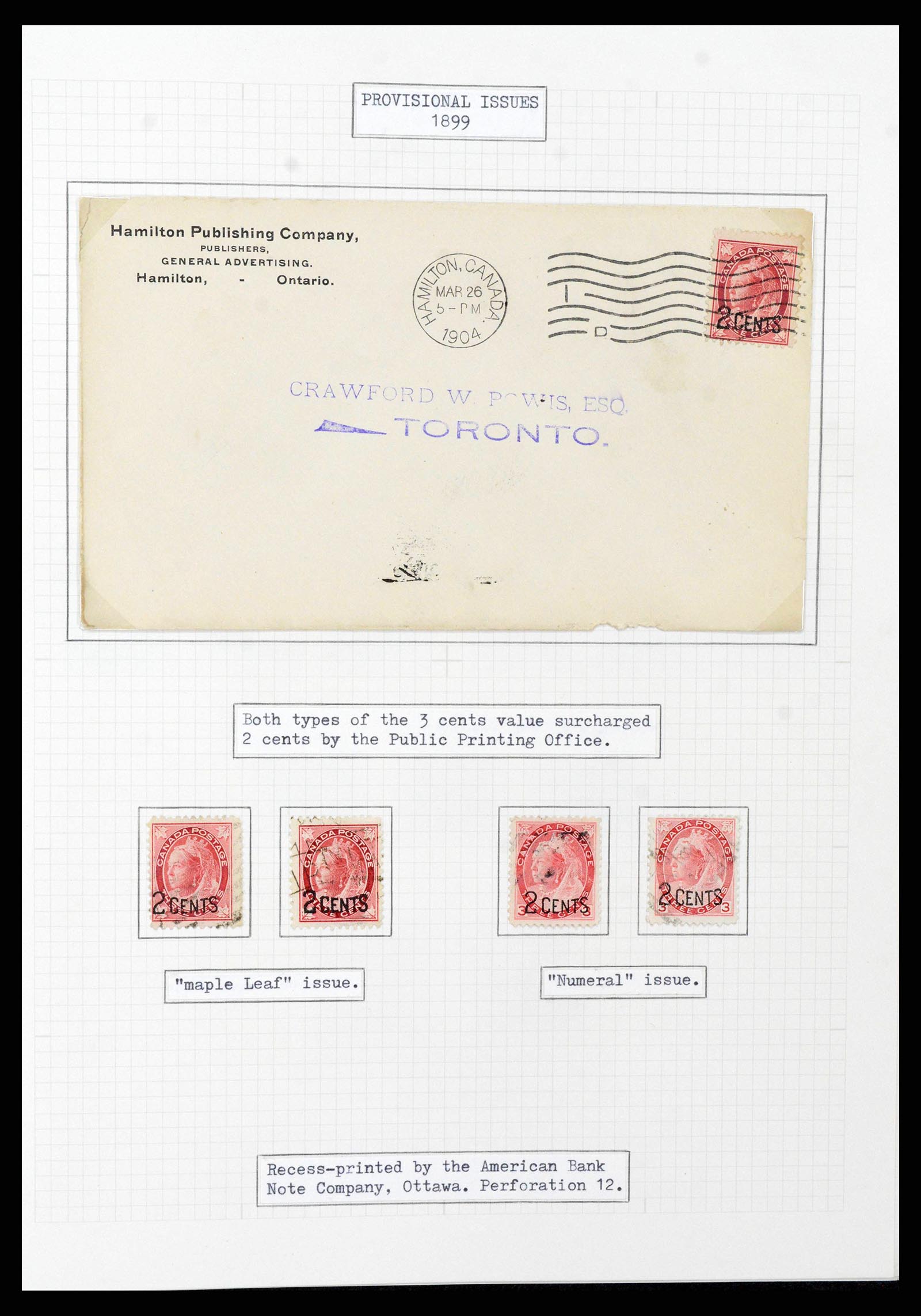 38293 0012 - Postzegelverzameling 38293 Canada 1852-1967.