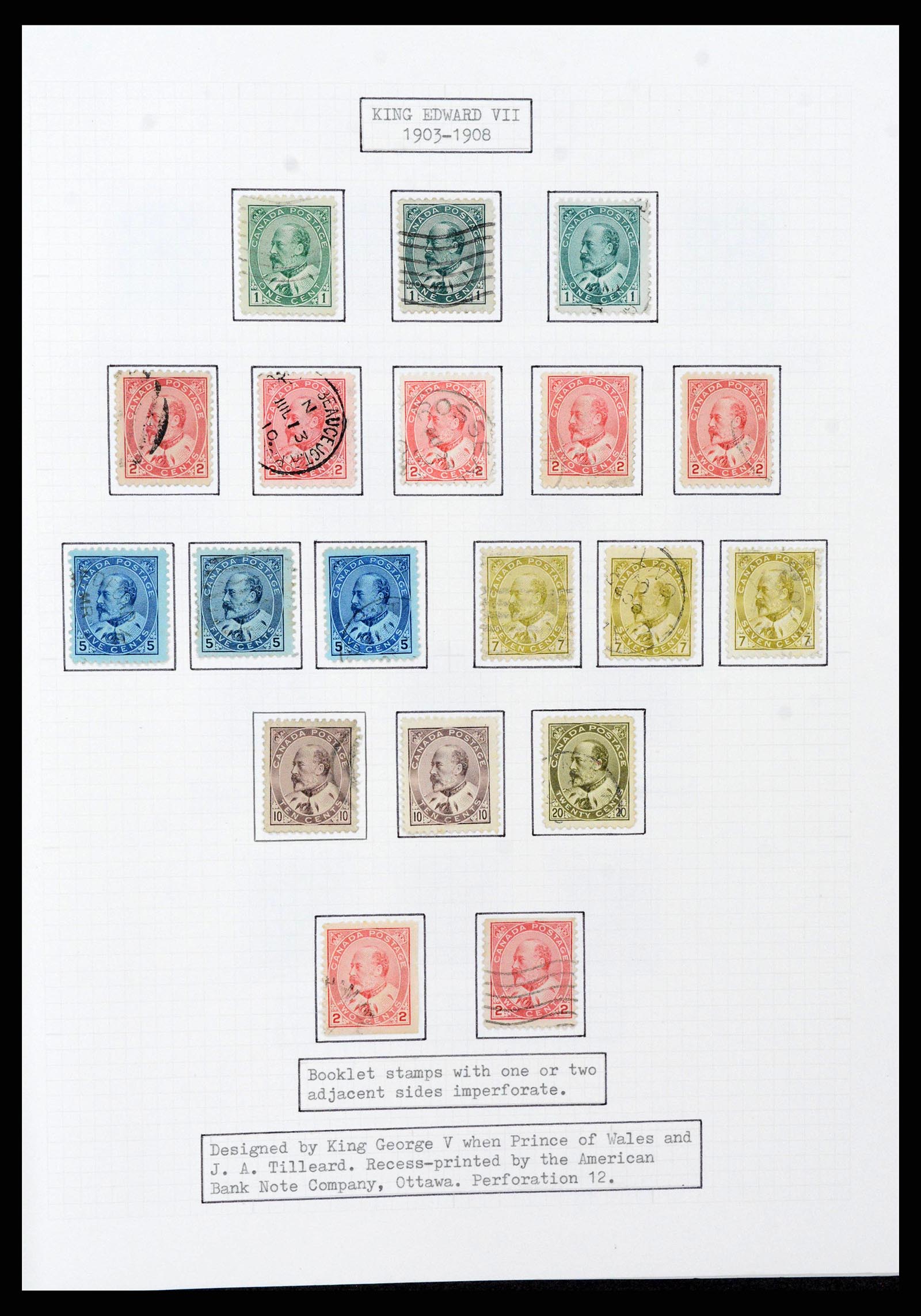 38293 0013 - Postzegelverzameling 38293 Canada 1852-1967.