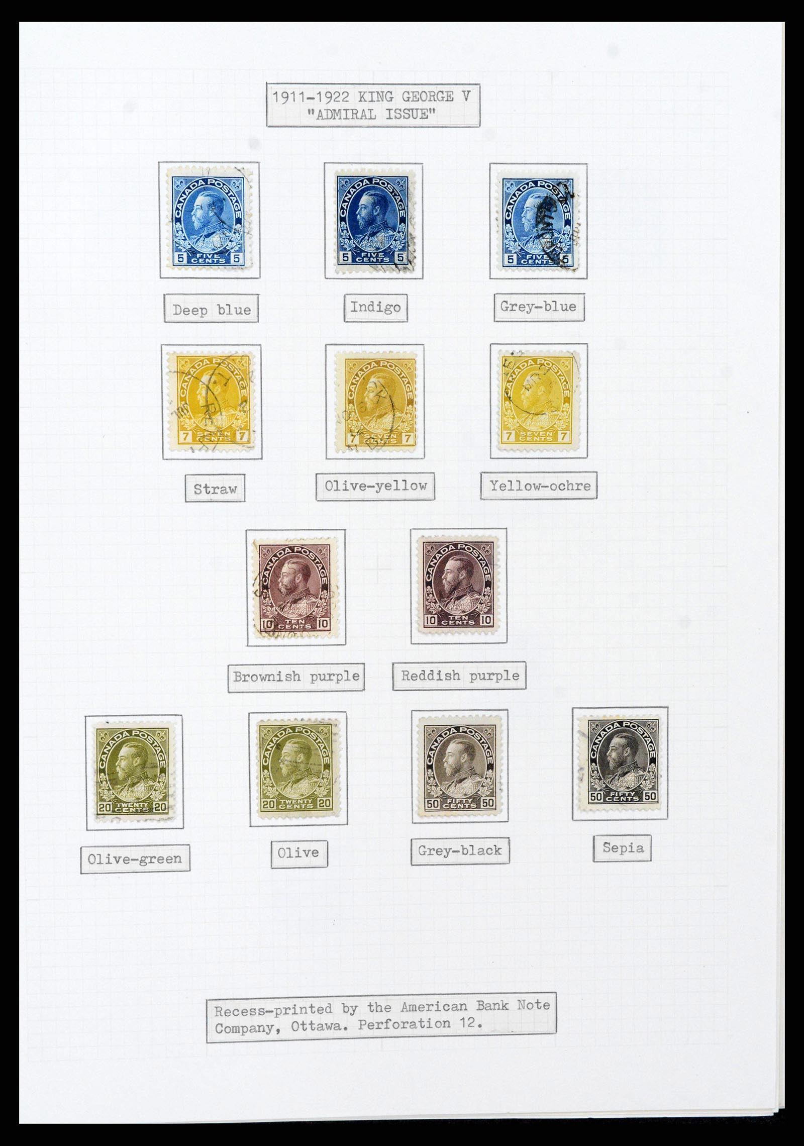 38293 0015 - Postzegelverzameling 38293 Canada 1852-1967.
