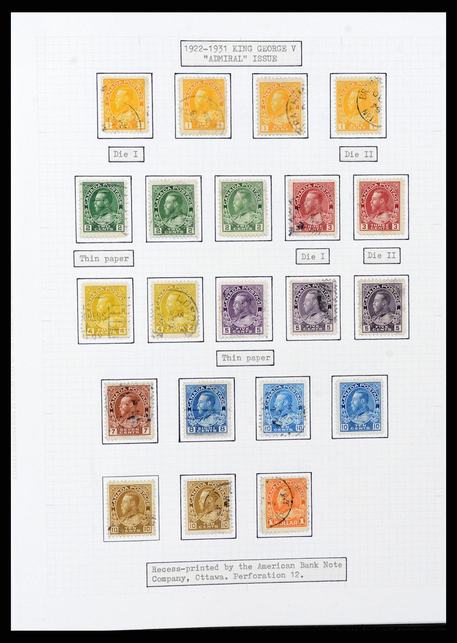 38293 0021 - Stamp collection 38293 Canada 1852-1967.