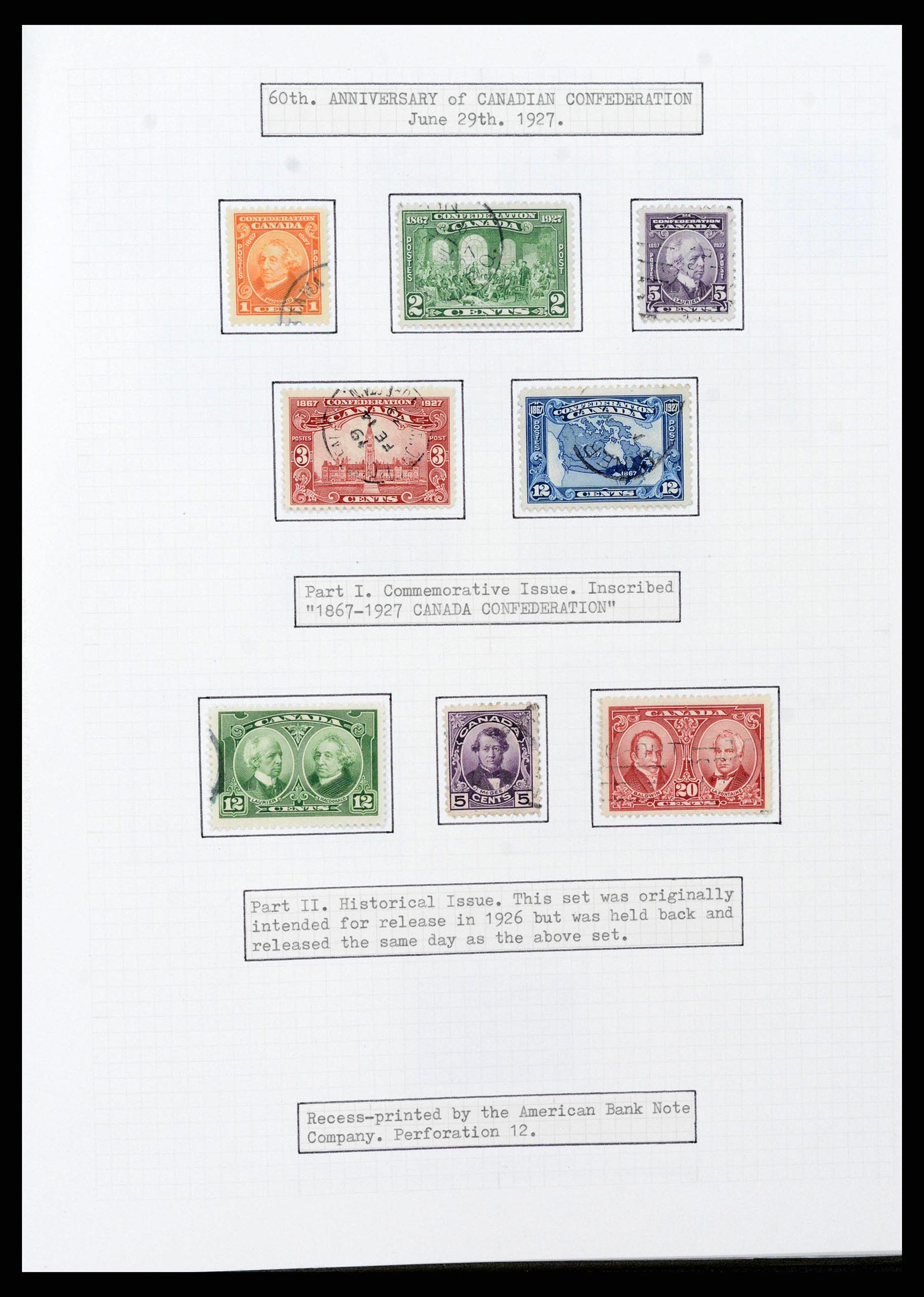 38293 0022 - Stamp collection 38293 Canada 1852-1967.