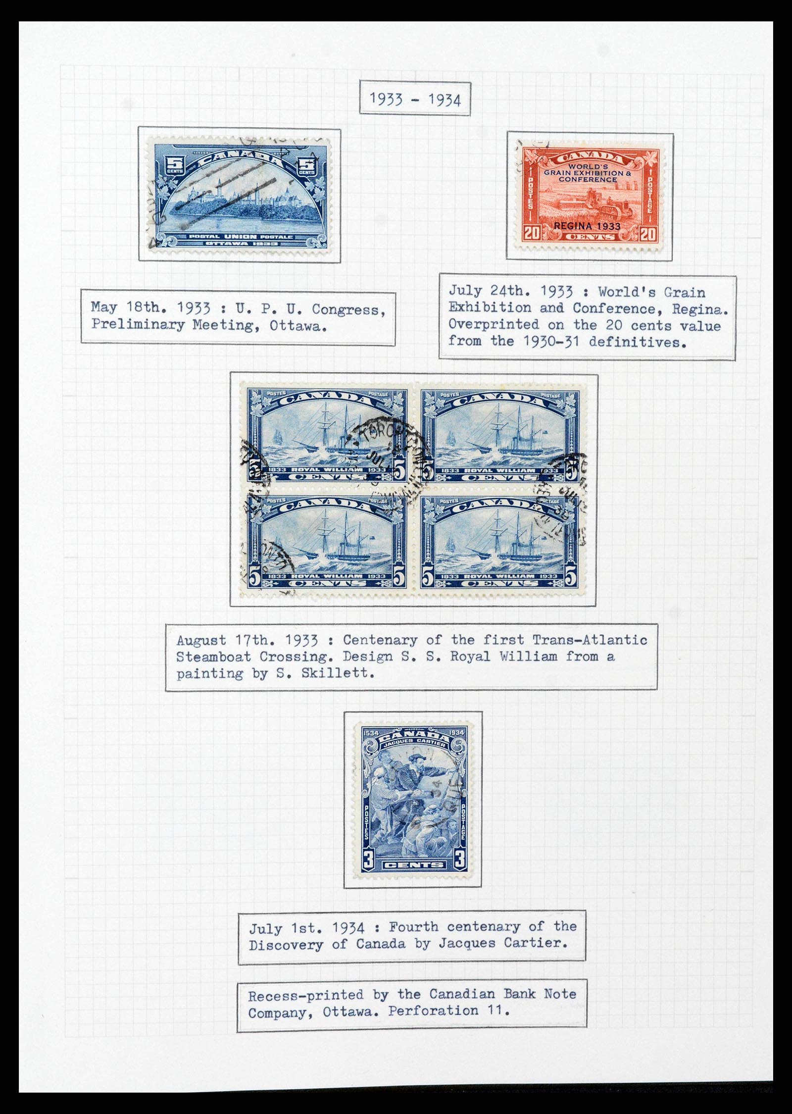 38293 0027 - Stamp collection 38293 Canada 1852-1967.