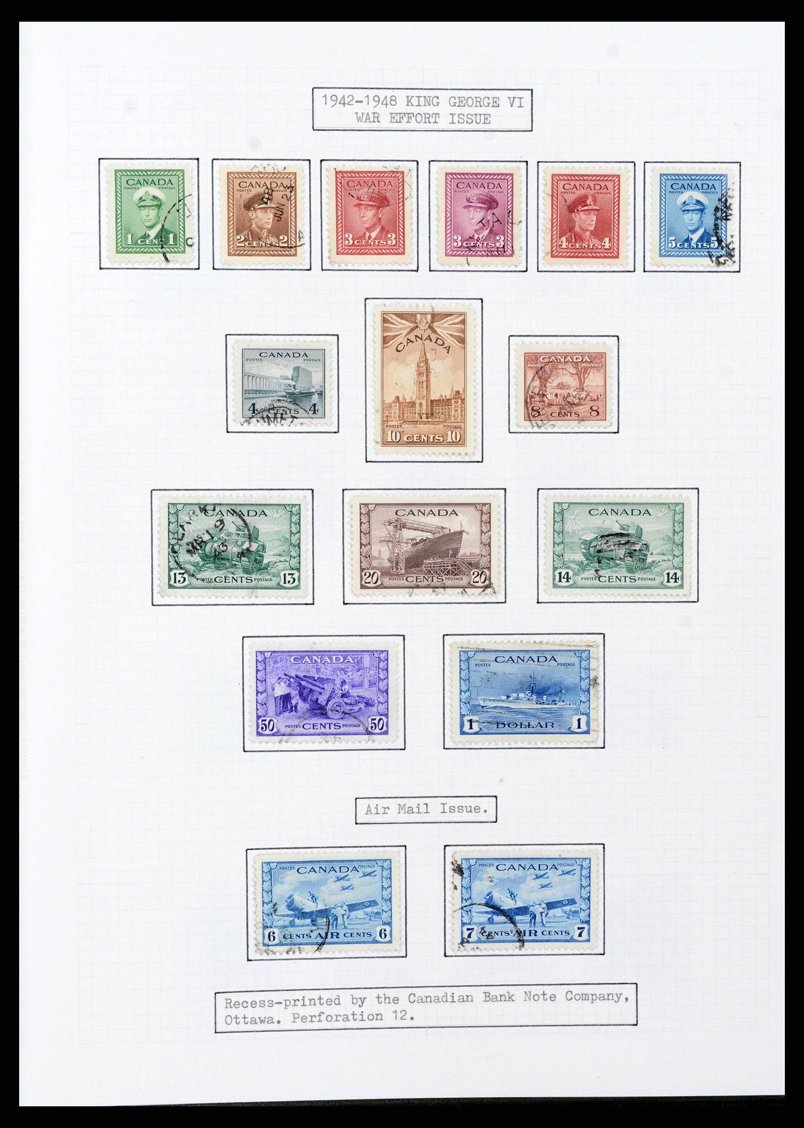 38293 0035 - Stamp collection 38293 Canada 1852-1967.