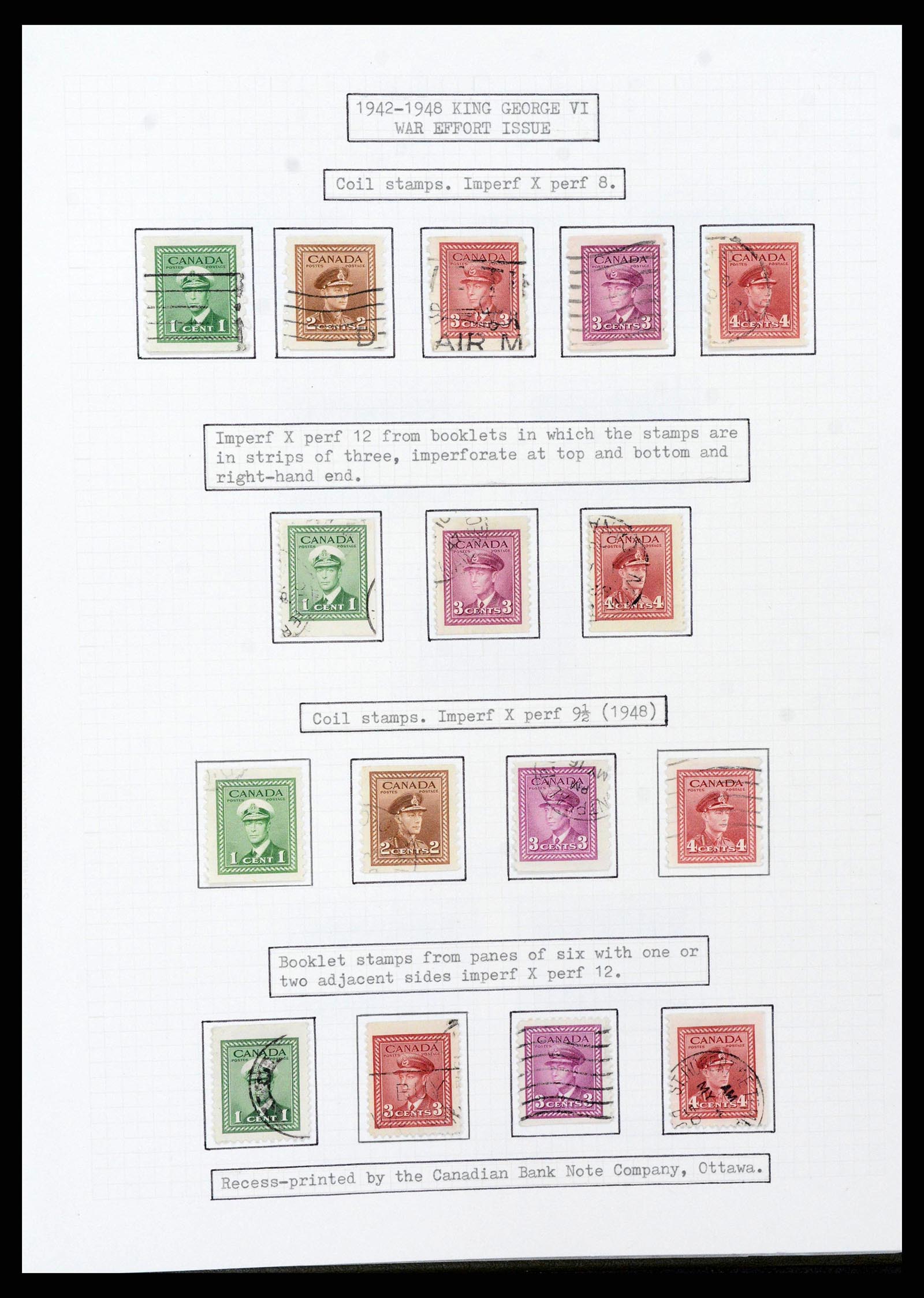 38293 0036 - Stamp collection 38293 Canada 1852-1967.