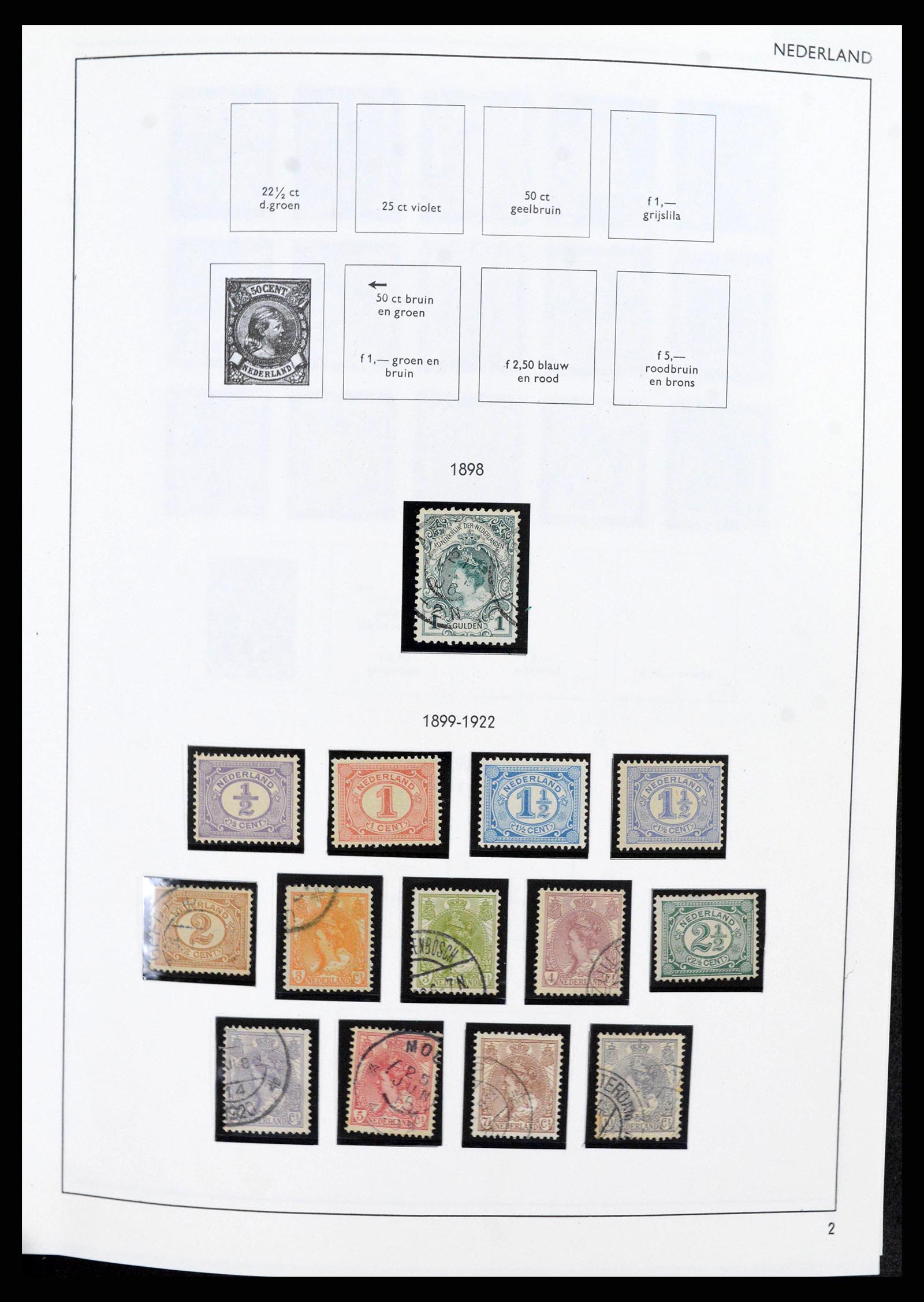 38294 0002 - Postzegelverzameling 38294 Nederland 1872-2000.