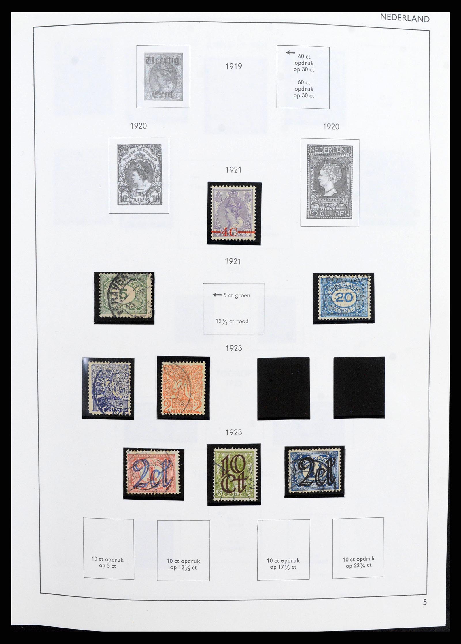 38294 0005 - Postzegelverzameling 38294 Nederland 1872-2000.