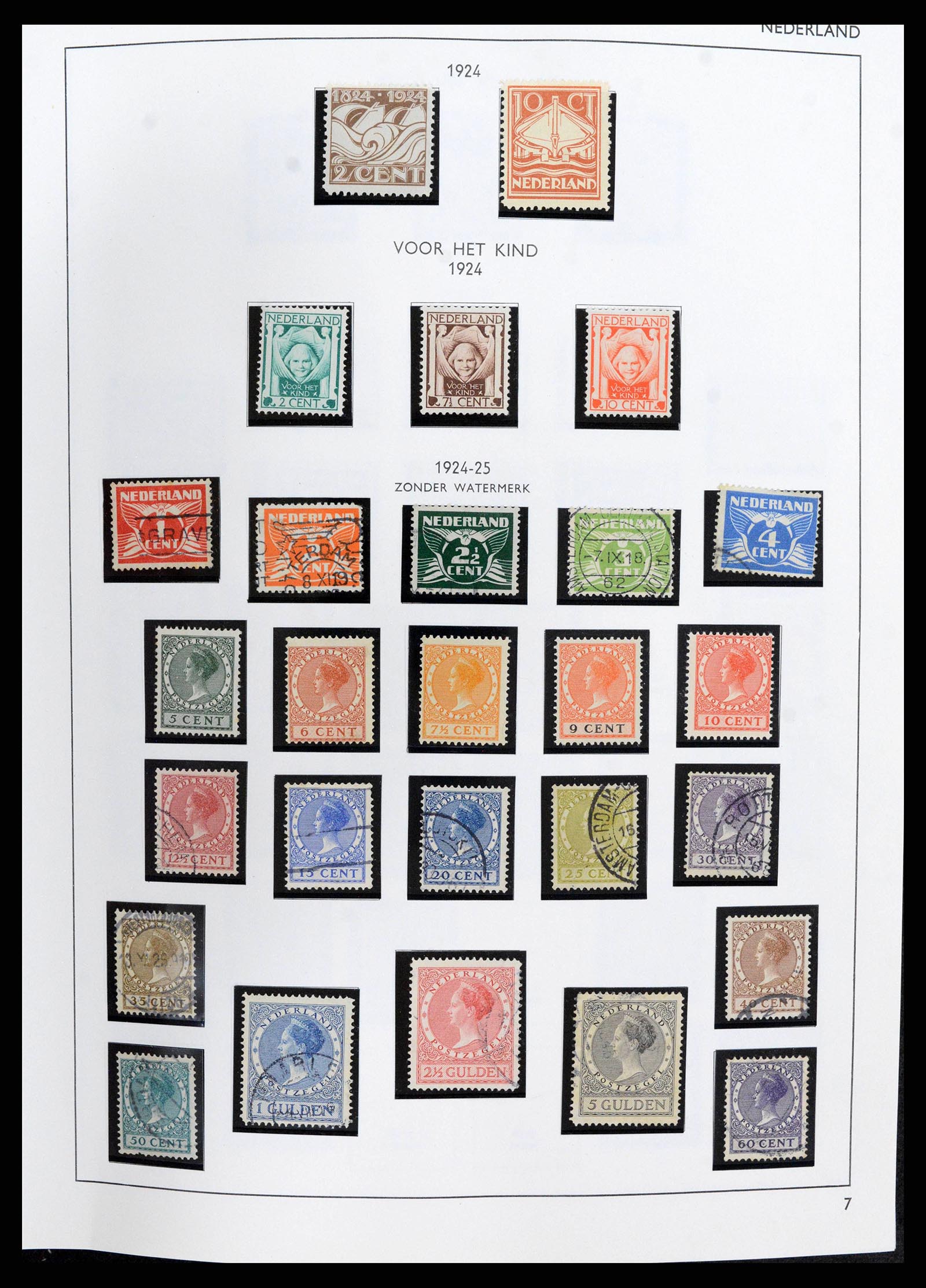38294 0007 - Postzegelverzameling 38294 Nederland 1872-2000.