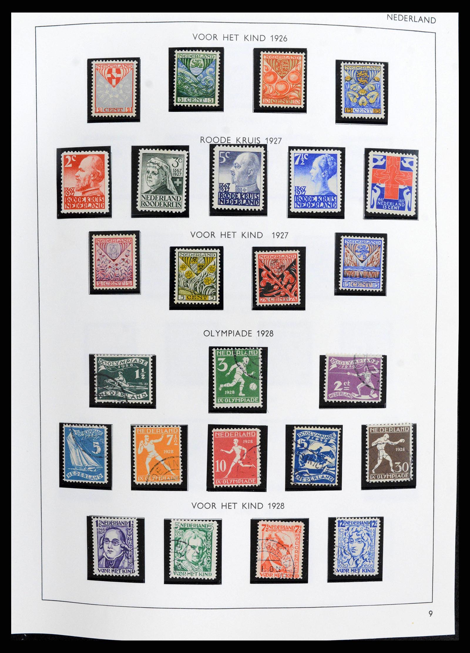 38294 0009 - Postzegelverzameling 38294 Nederland 1872-2000.