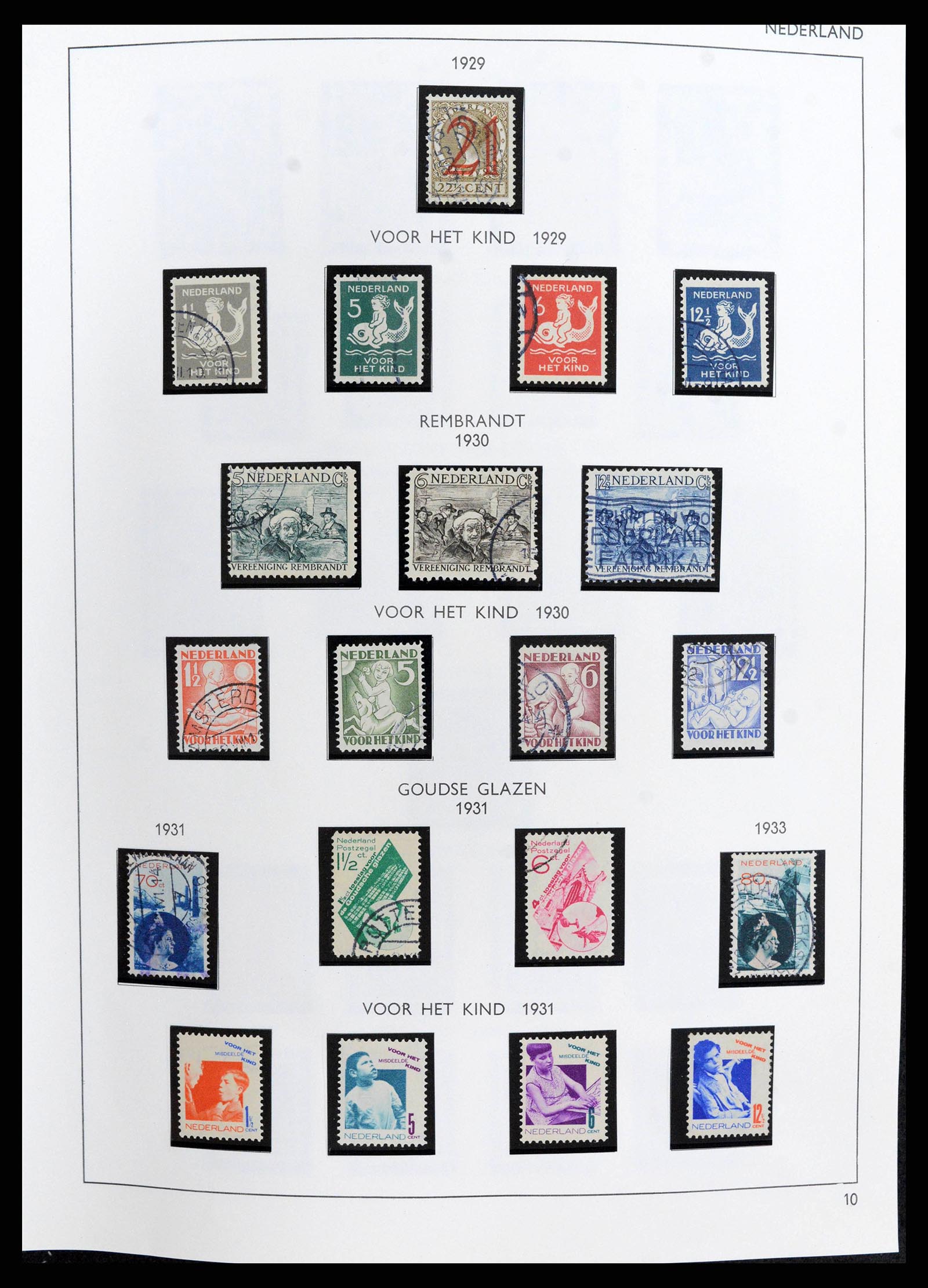 38294 0010 - Postzegelverzameling 38294 Nederland 1872-2000.