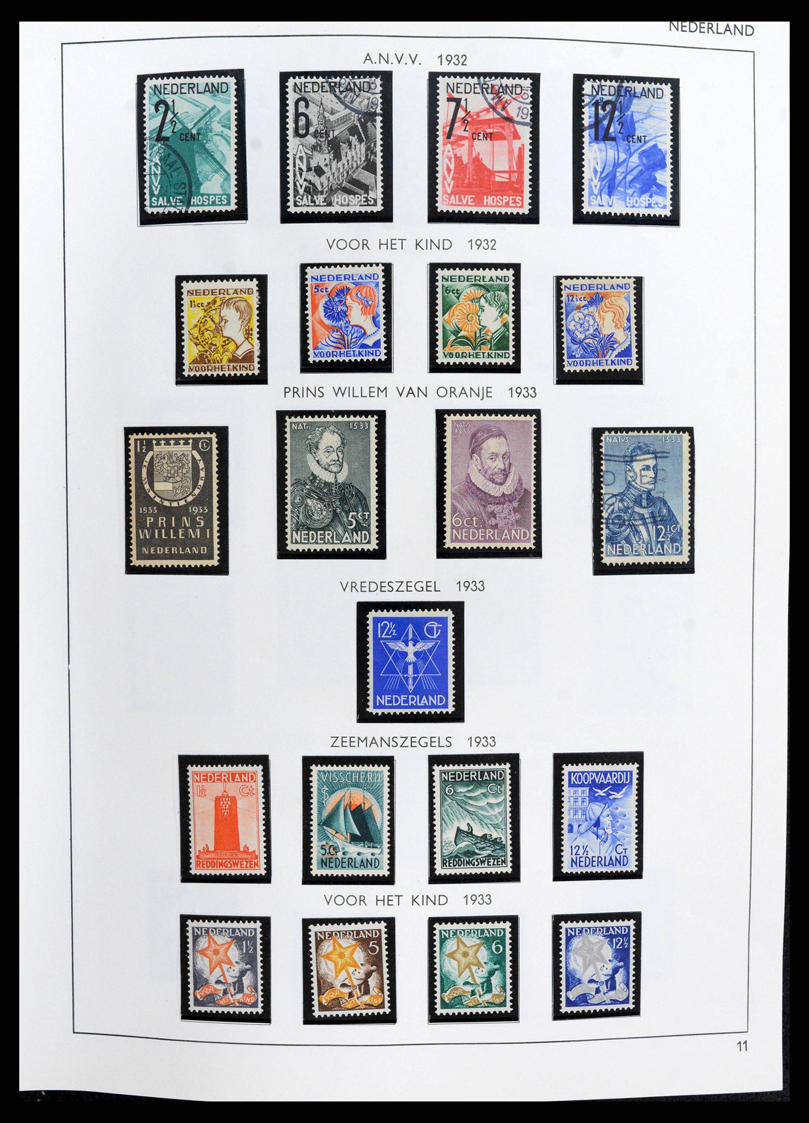 38294 0011 - Postzegelverzameling 38294 Nederland 1872-2000.