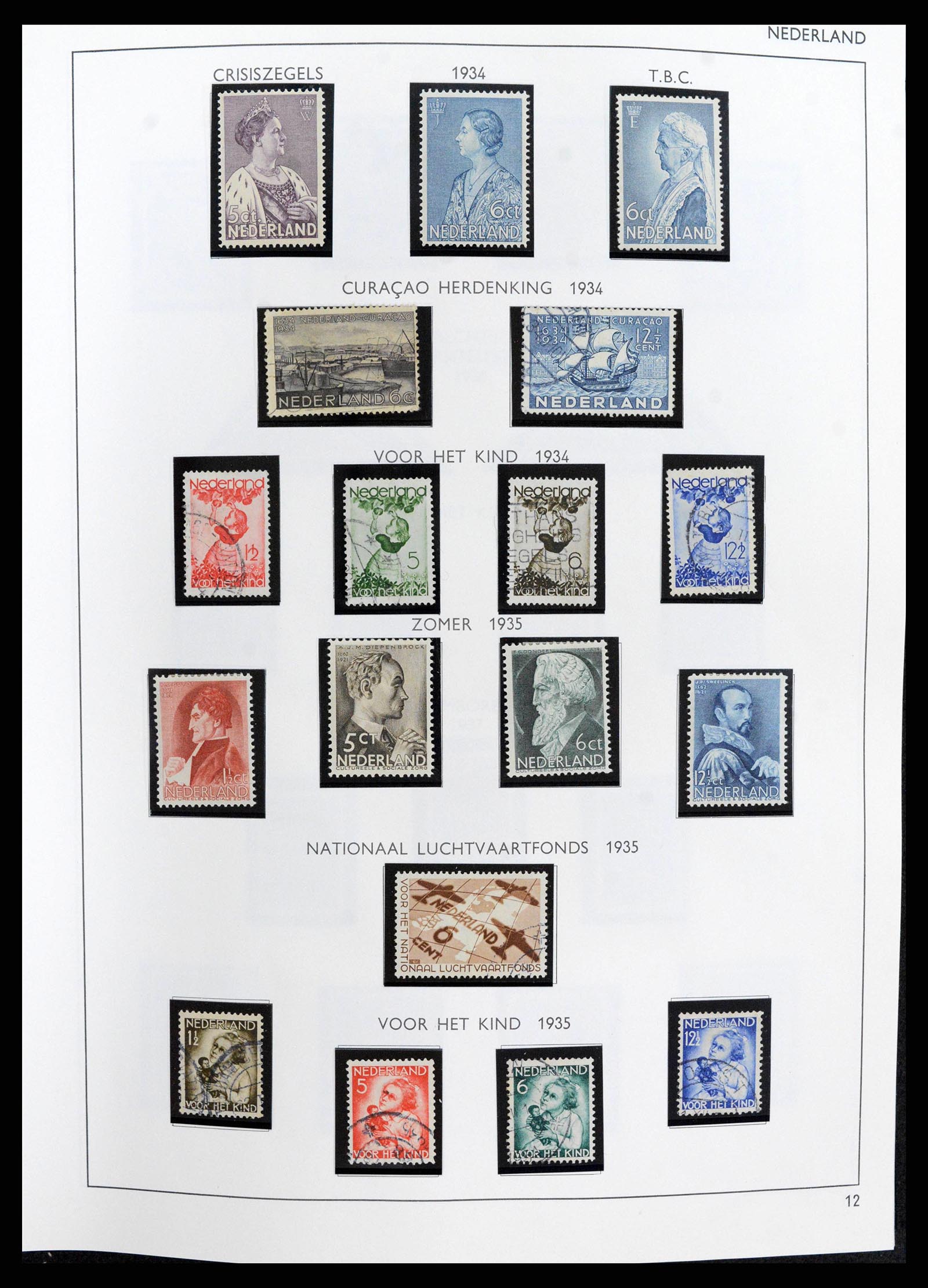 38294 0012 - Postzegelverzameling 38294 Nederland 1872-2000.