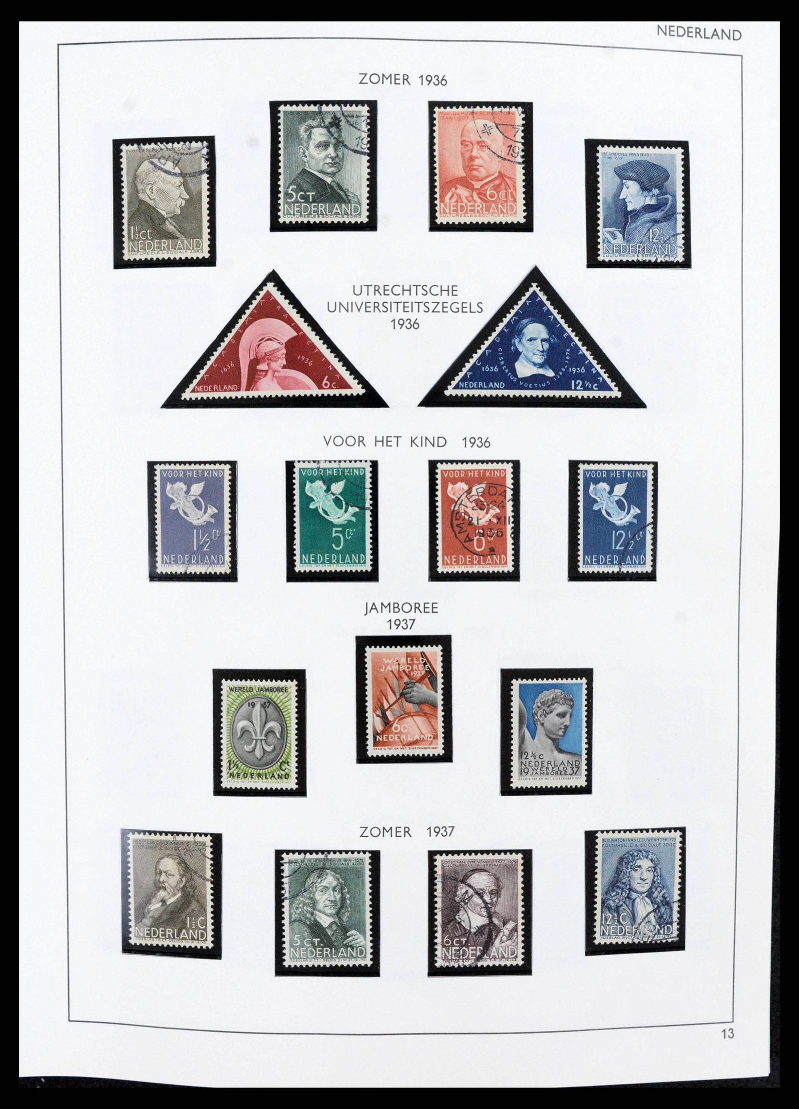 38294 0013 - Postzegelverzameling 38294 Nederland 1872-2000.