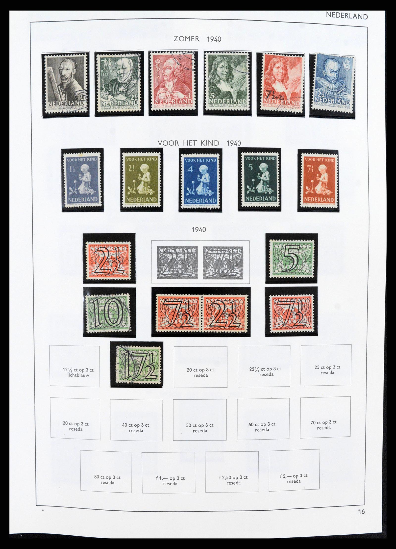 38294 0016 - Postzegelverzameling 38294 Nederland 1872-2000.