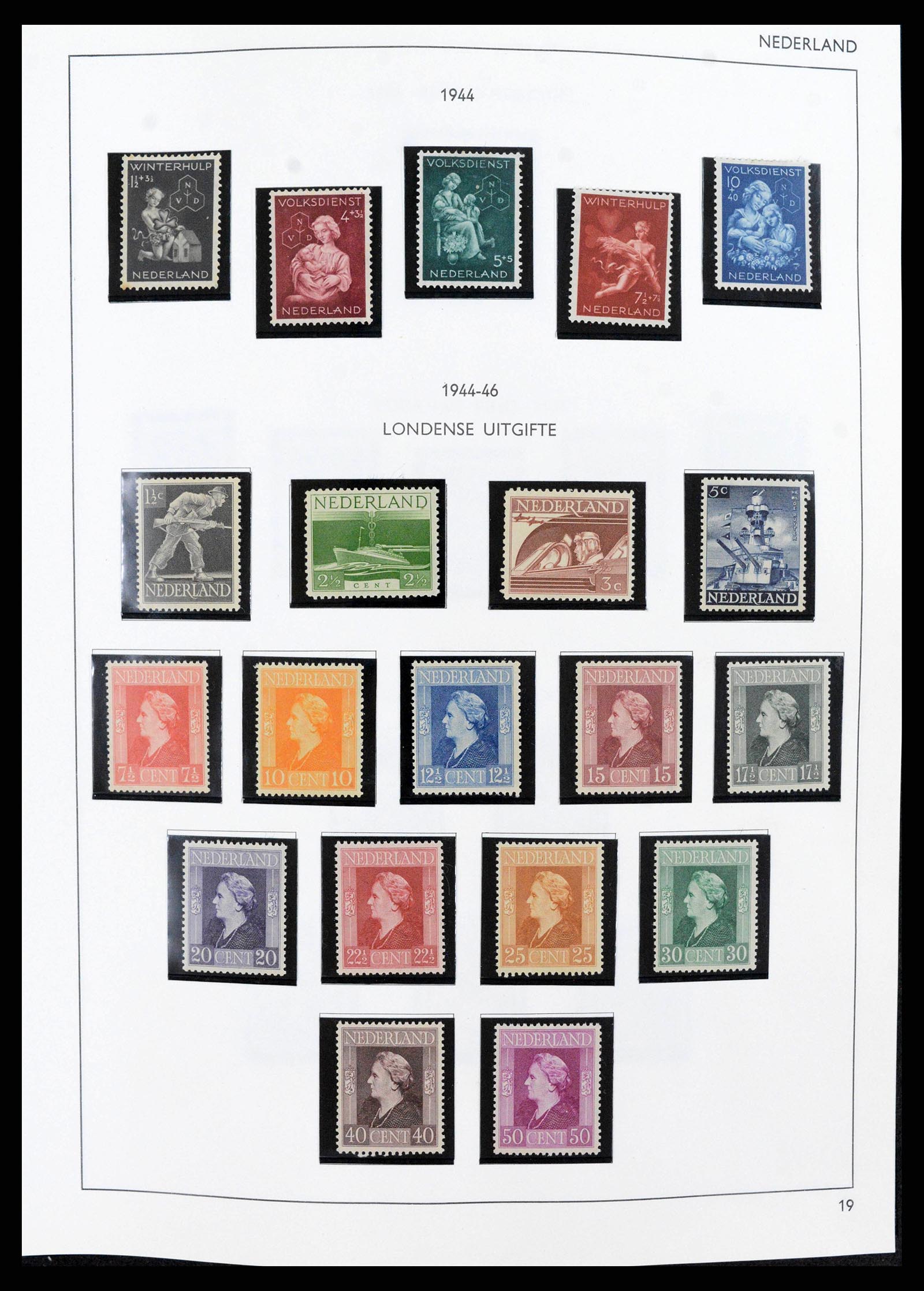 38294 0019 - Postzegelverzameling 38294 Nederland 1872-2000.