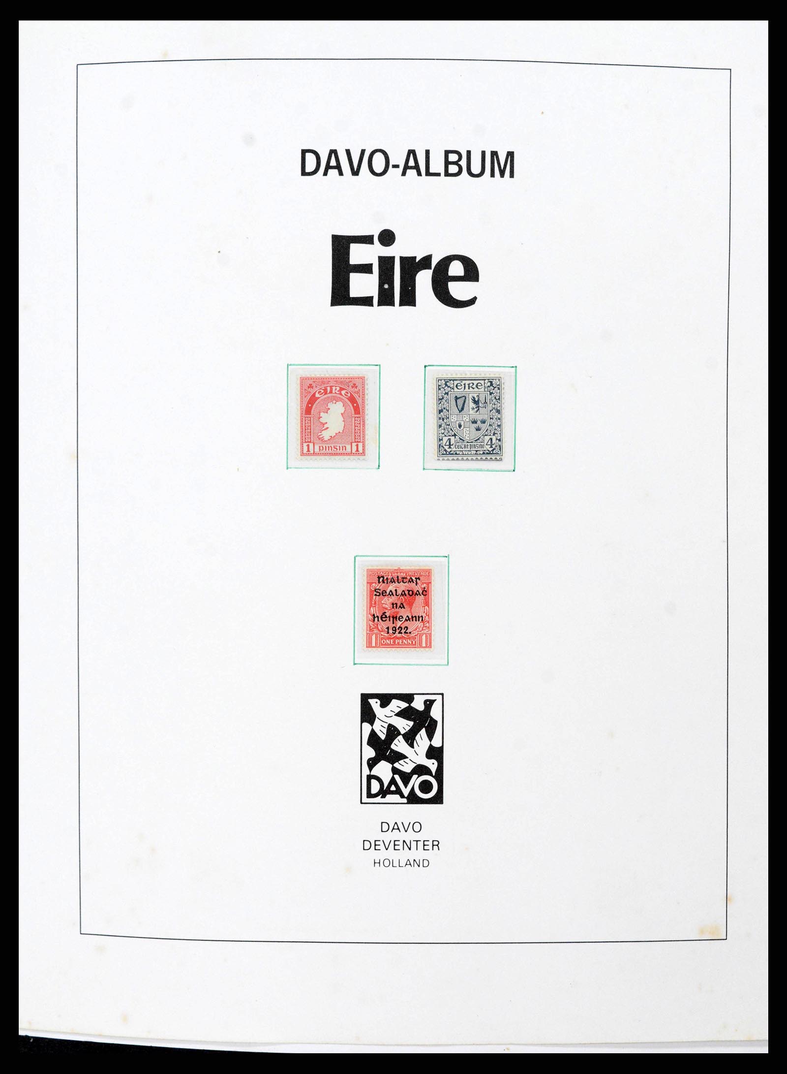 38295 0002 - Stamp collection 38295 Ireland overprints specialised 1922-1935.