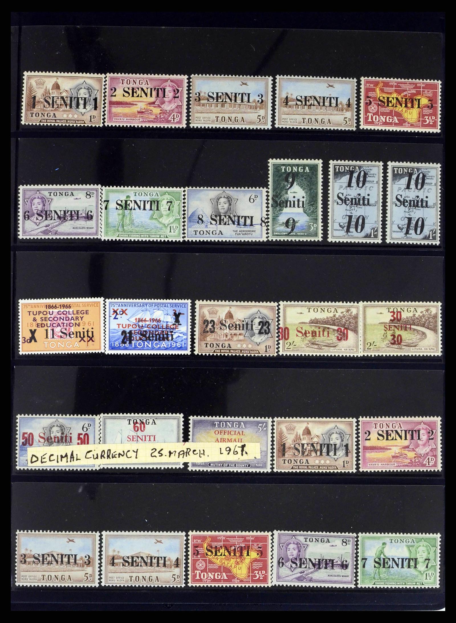 38296 0002 - Stamp collection 38296 Tonga 1920-1977.