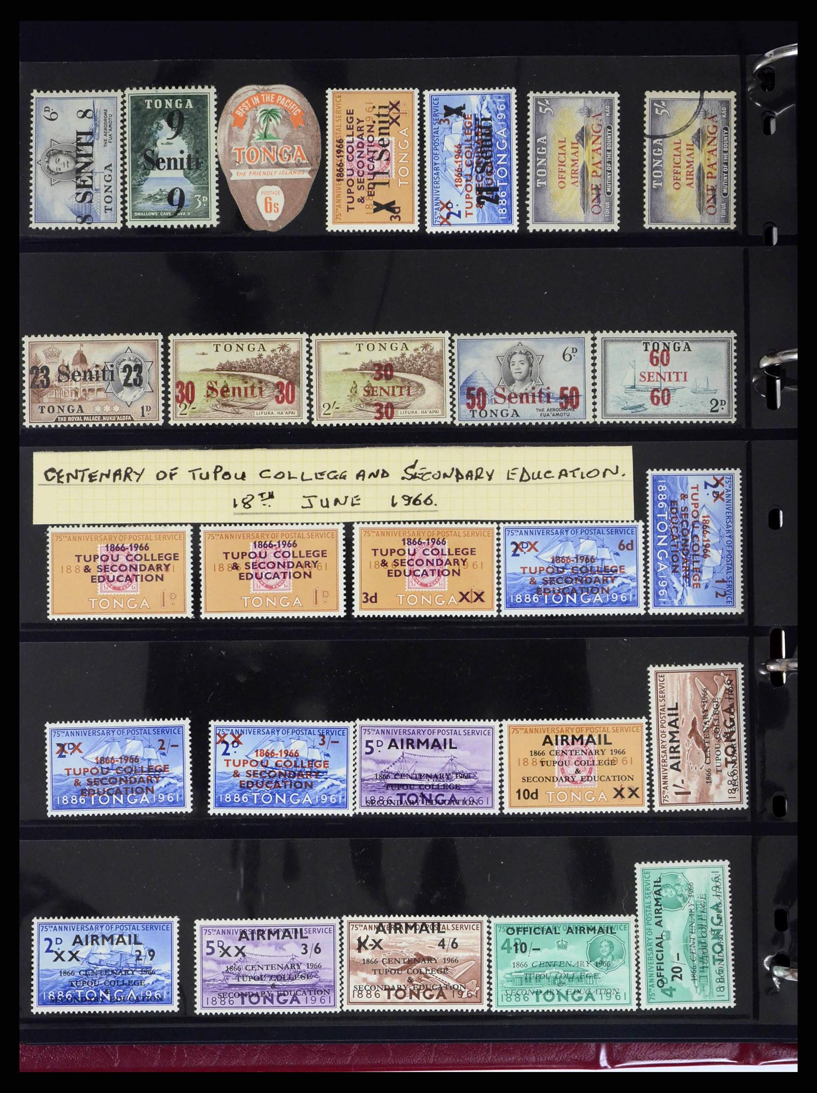 38296 0004 - Stamp collection 38296 Tonga 1920-1977.