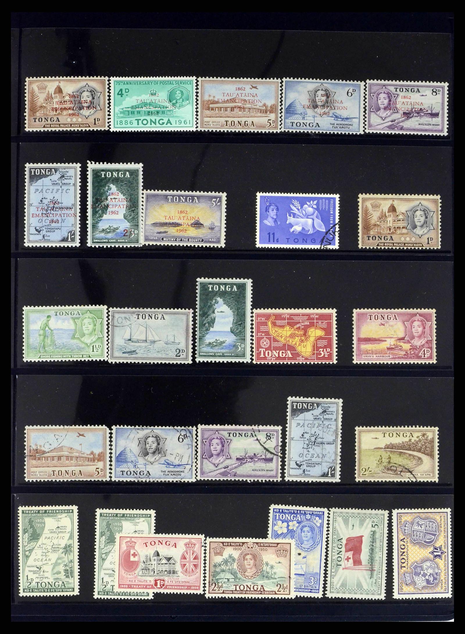 38296 0005 - Stamp collection 38296 Tonga 1920-1977.