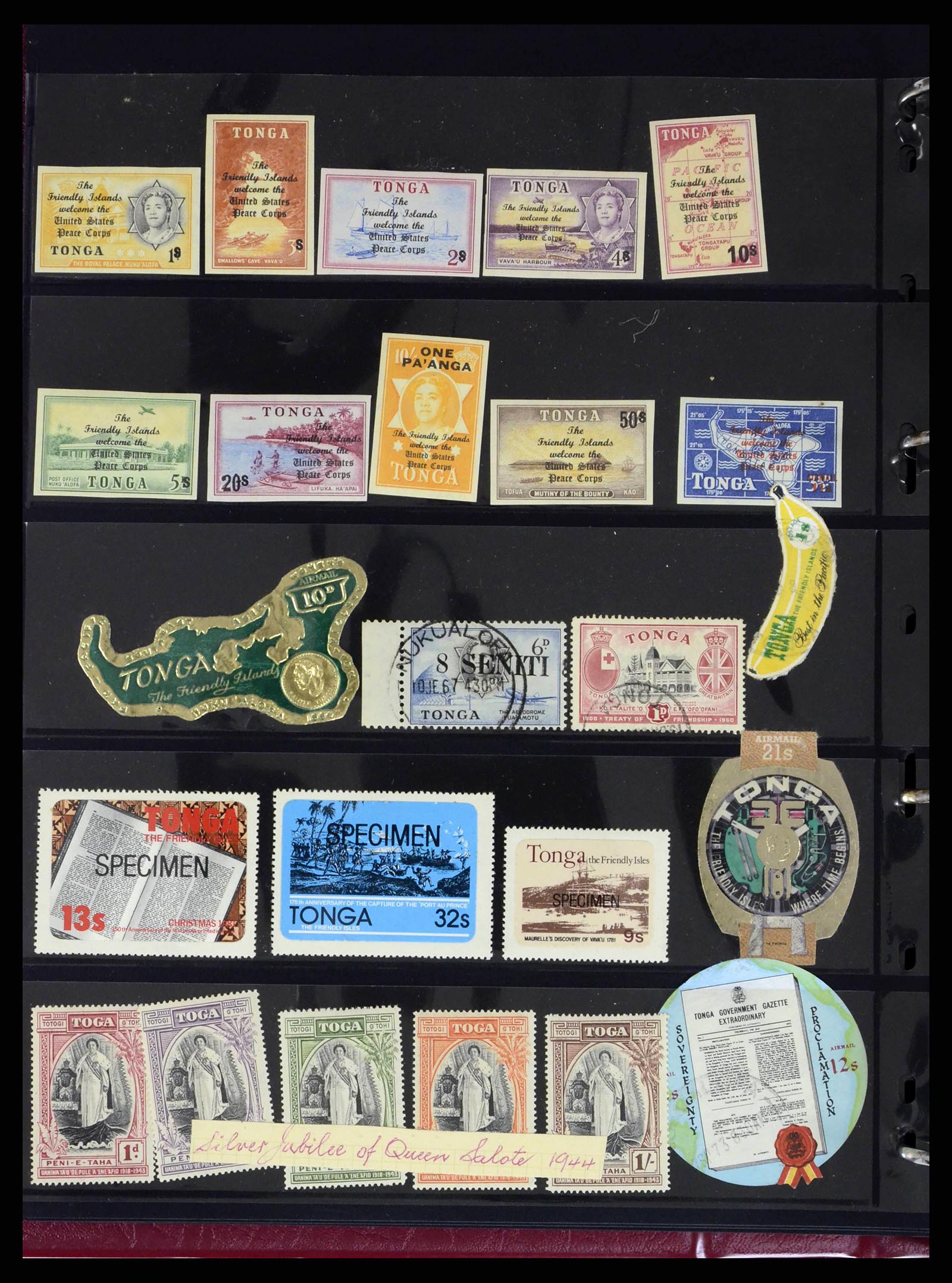 38296 0007 - Stamp collection 38296 Tonga 1920-1977.