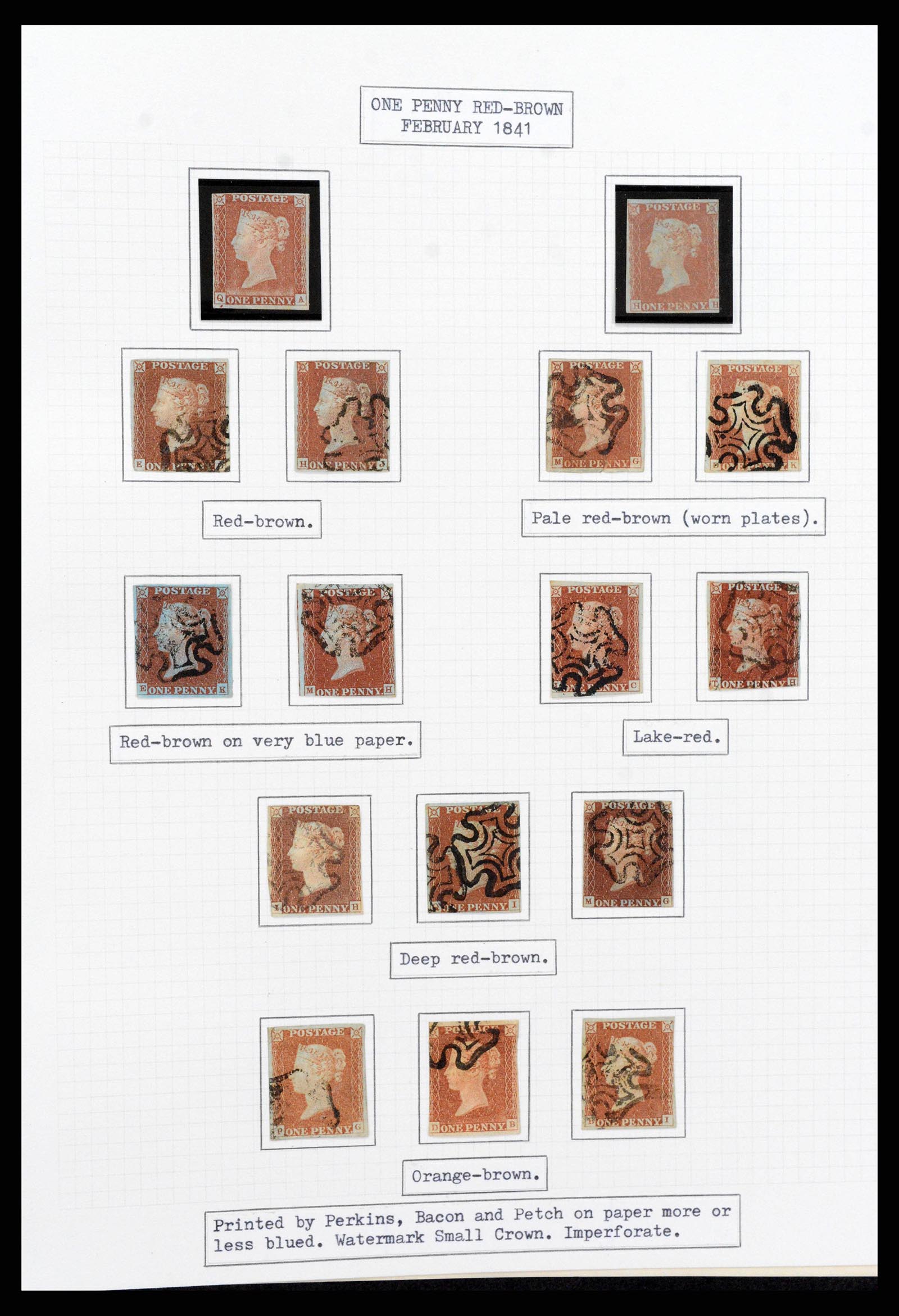 38299 0002 - Stamp collection 38299 Great Britain 1841-1908.